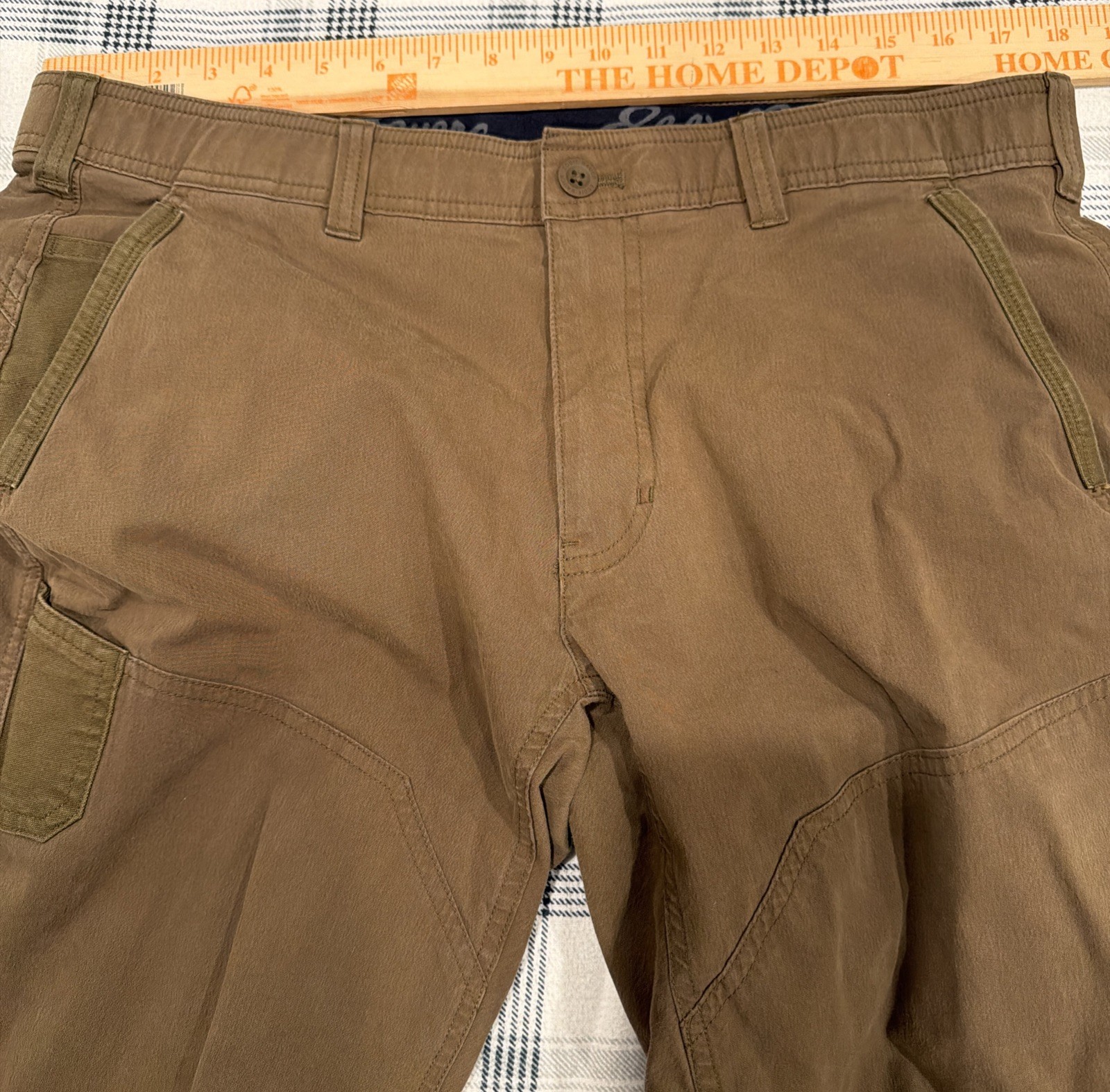 Eddie Bauer First Ascent Pants Men 36×30 Brown Guides Day Off Tactical Hiking
