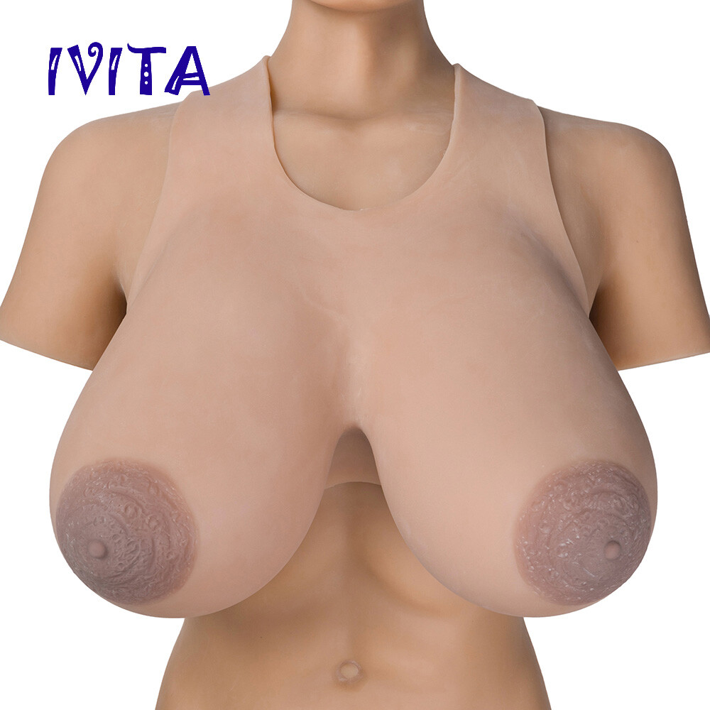 Large Cup Oval Areola Silicone Breast Forms Crossdresser Drag Queen Fake Boobs