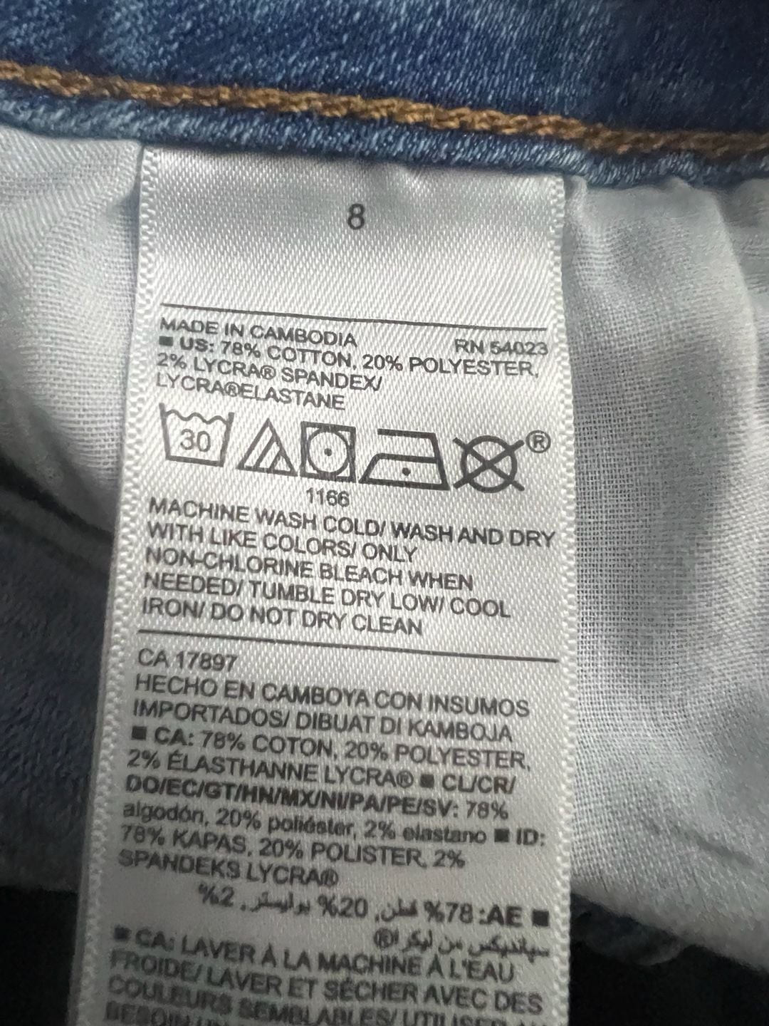 Old Navy Rockstar Super Skinny Mid-Rise Light Wash Jeans