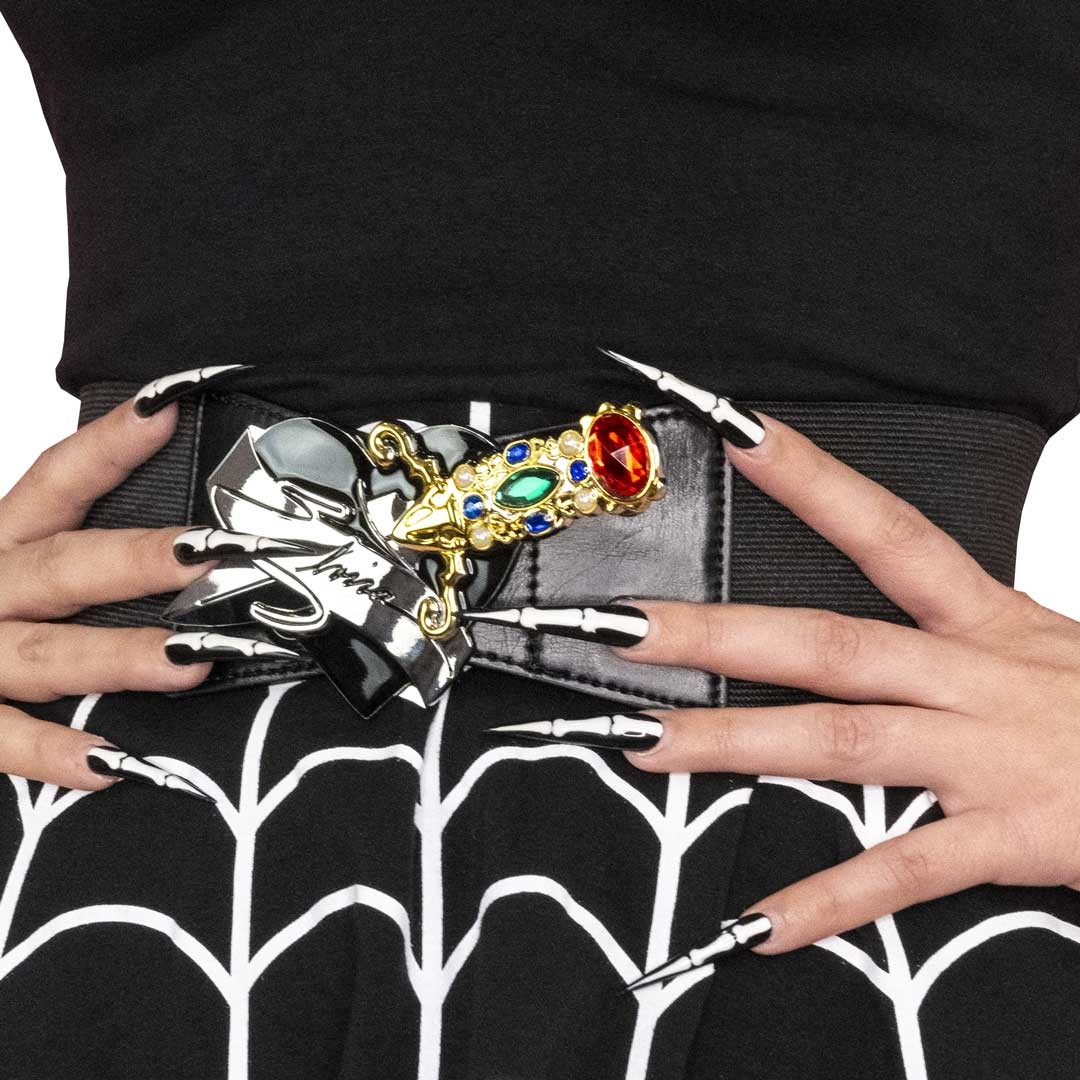 Elvira Dagger Belt with Elastic Waist – Mistress of the Dark Fashion Accessory