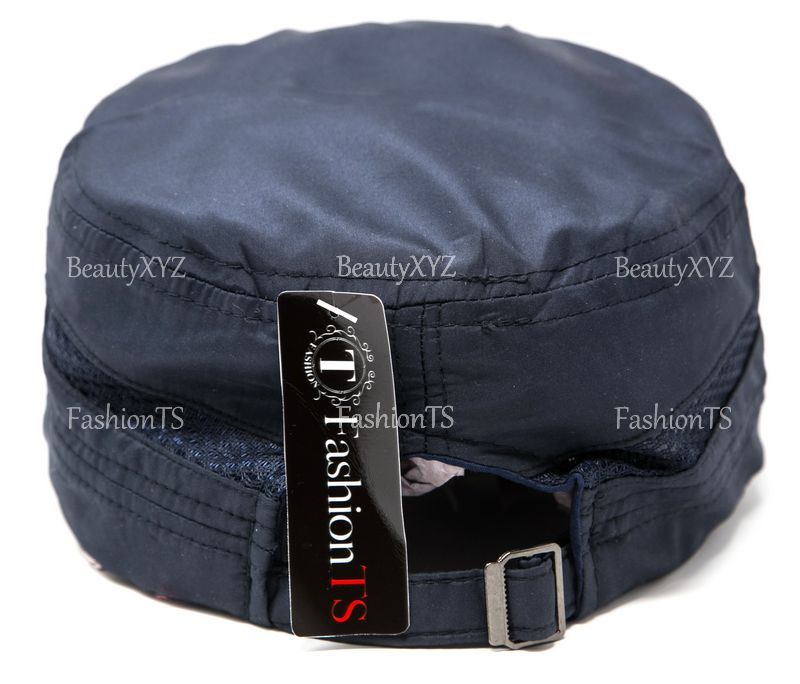 Men’s Classic Summer Army Hat Military Cadet Patrol Style Brim Spring Summer Cap