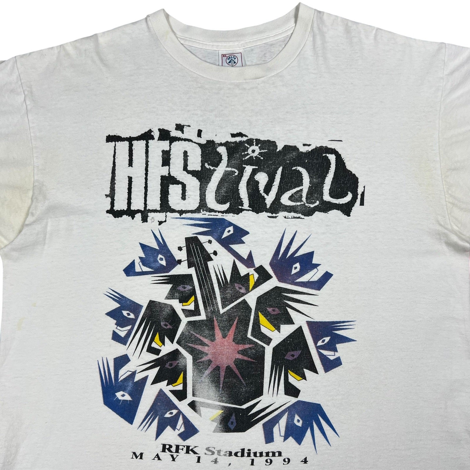 Vintage 1994 HFStival Meat Puppets Violent Femmes Pavement band tee (XL)