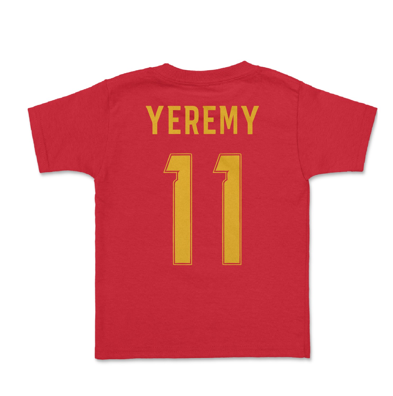 Spain Soccer Pride Yeremy 11 Two-Sided Tribute Toddler T-Shirt