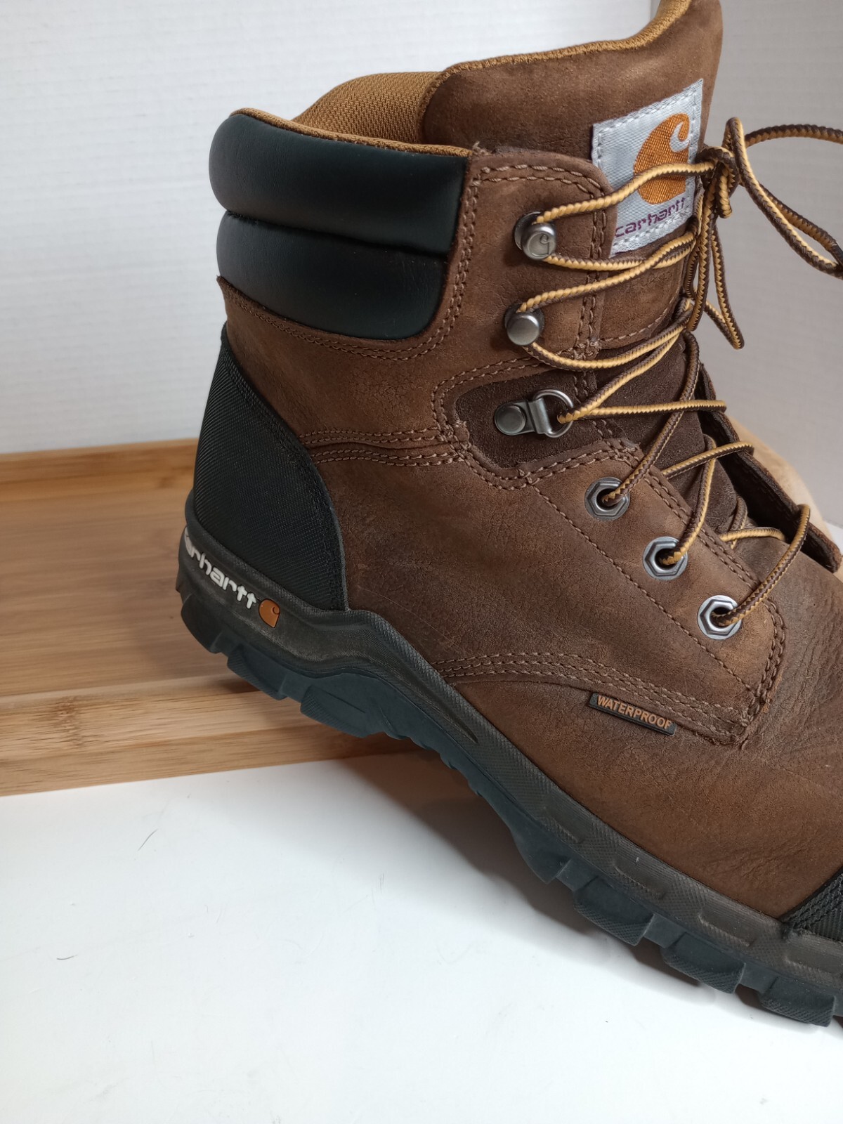 Carhartt Men’s US 13M 6″ Rugged Flex WP Comp Toe Work Boot Dk Brown CMF6380