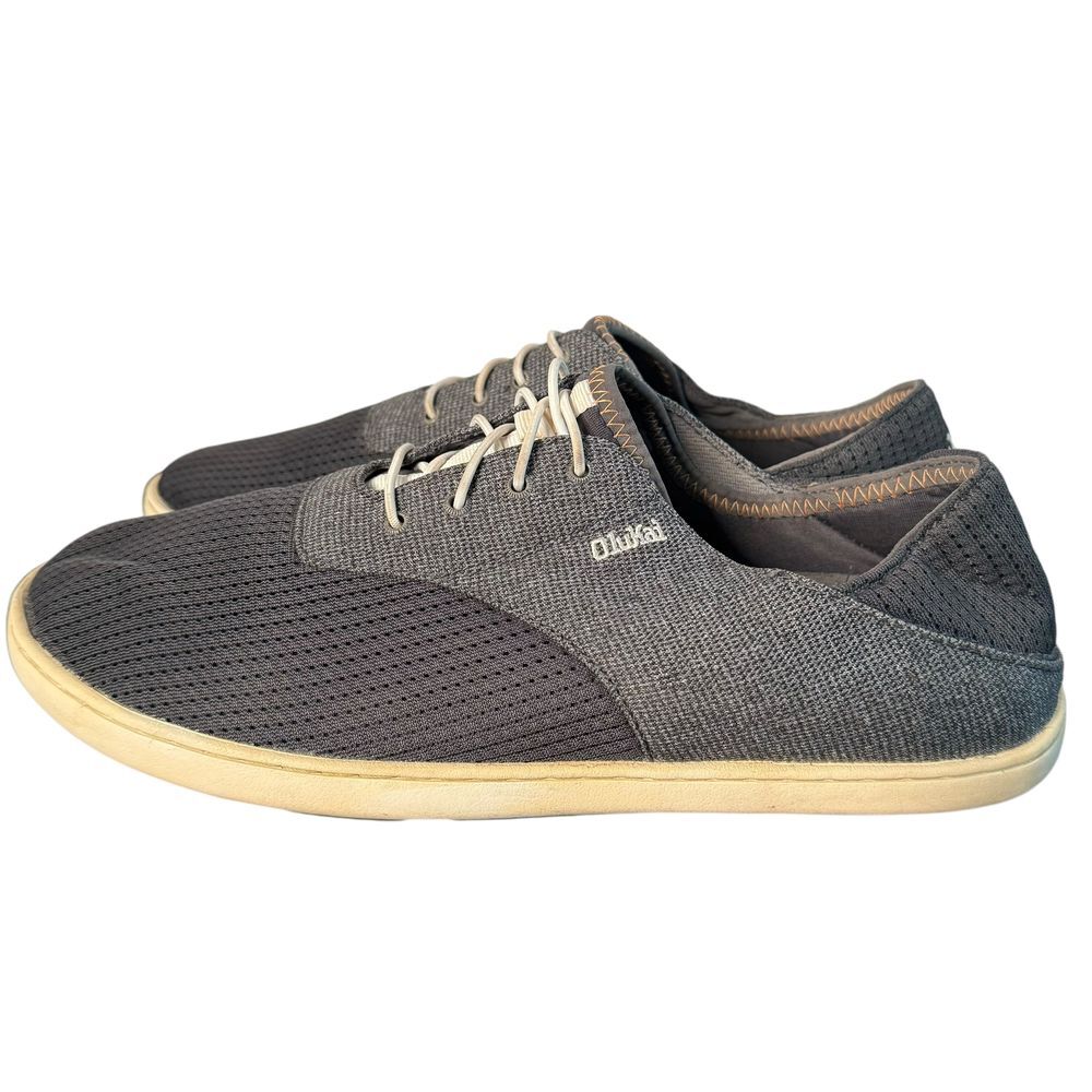 Olukai Nohea Moku Mens No Tie Boat Shoes Size 9 Quick Drying Slip On Beach