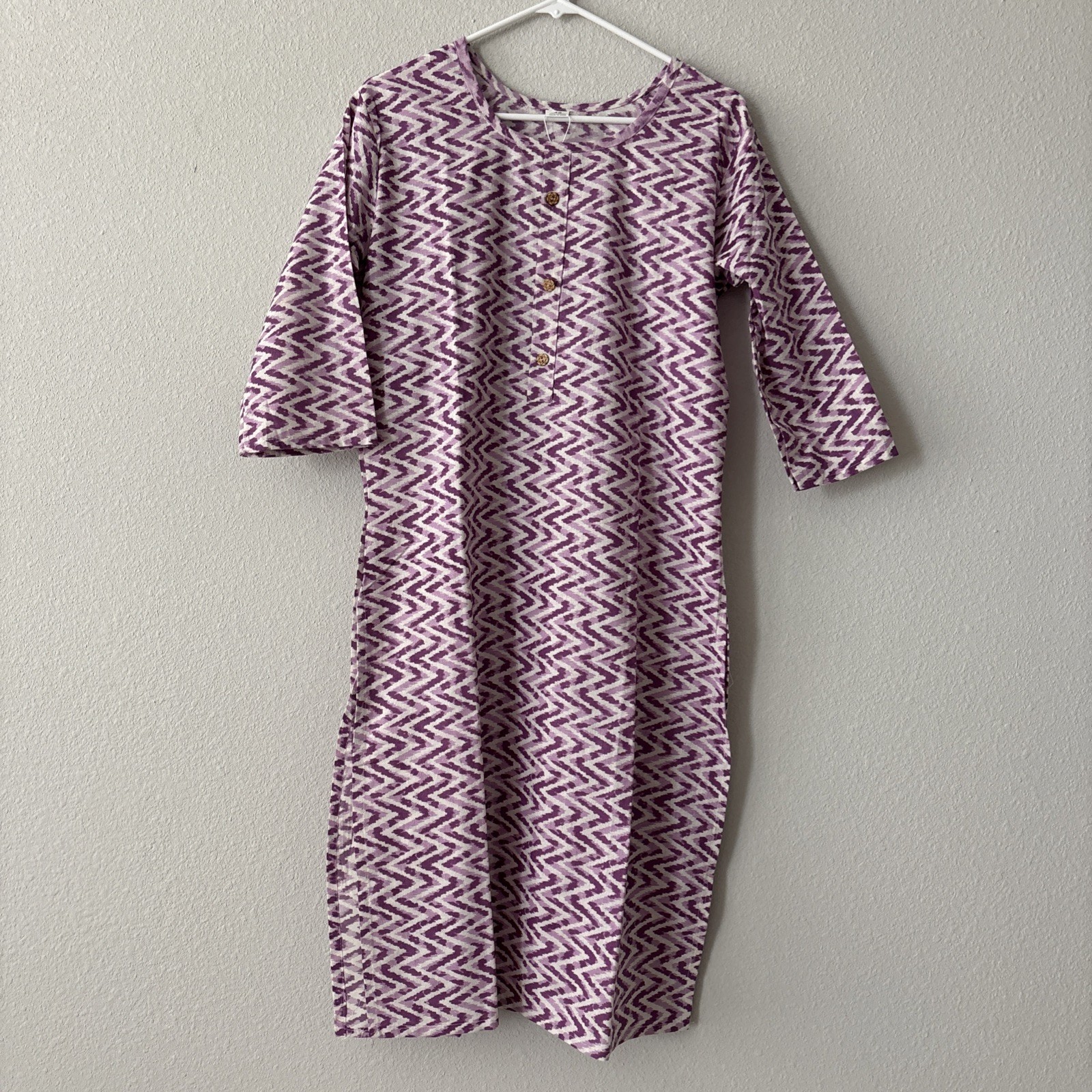 Purple Cotton Premium Kurti