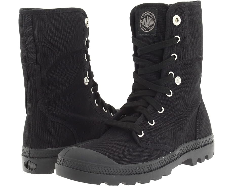 Palladium Women’s Black Baggy Foldover Lace-Up Boots