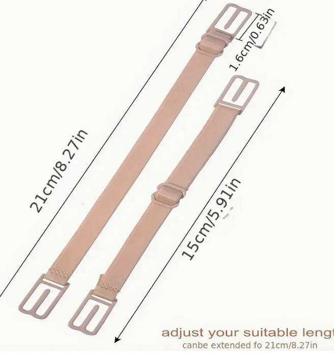Bra Strap Racer Retainer Holder back clip shoulder Elastic adjustable Non slip