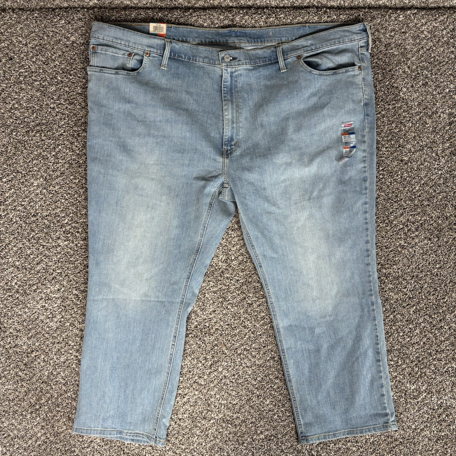 Levi’s 541 Athletic Taper All Seasons Tech Blue Jeans Men’s 54×29 Big & Tall New