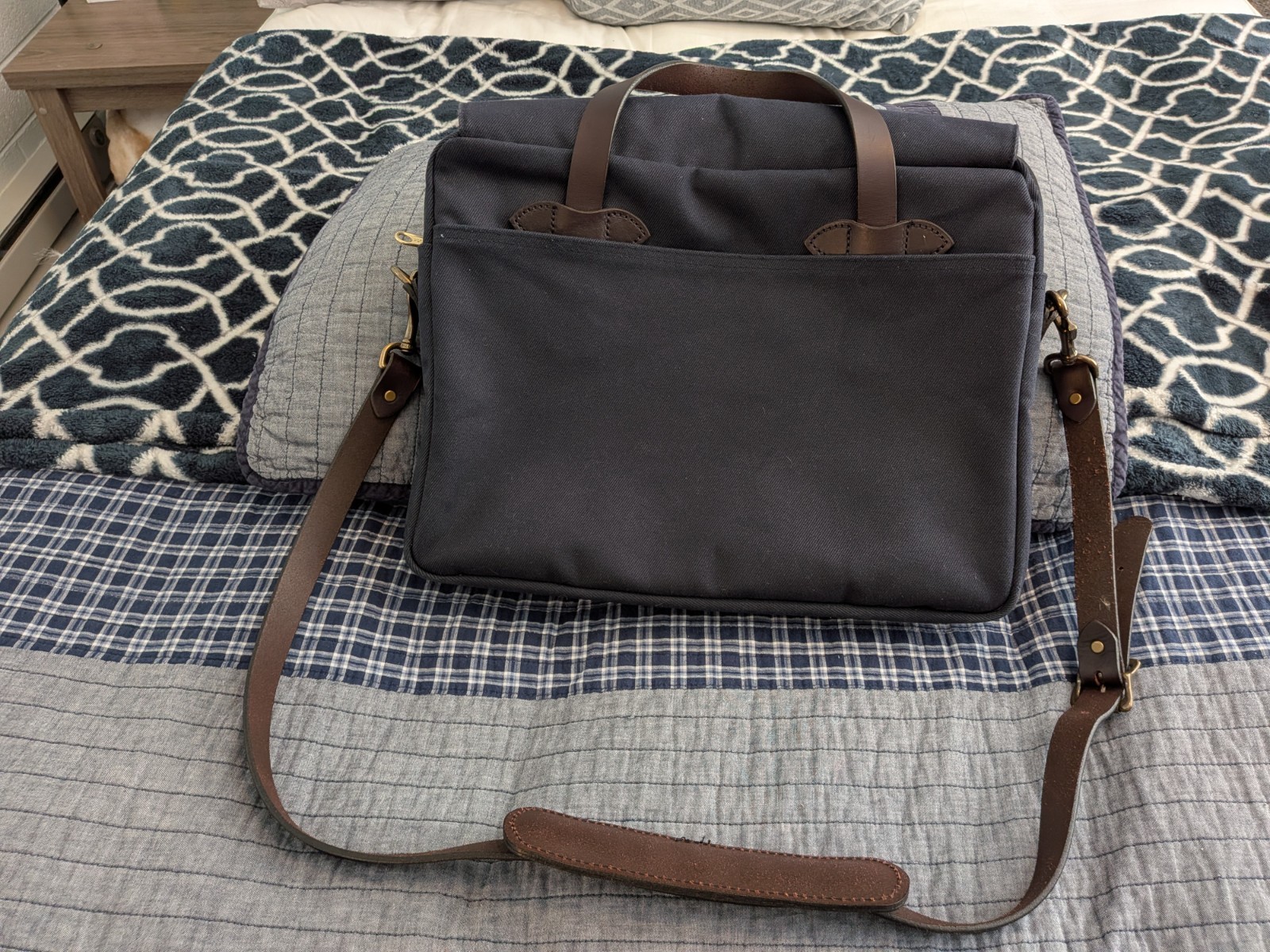 Filson Original Briefcase Rugged Twill – Navy – See description