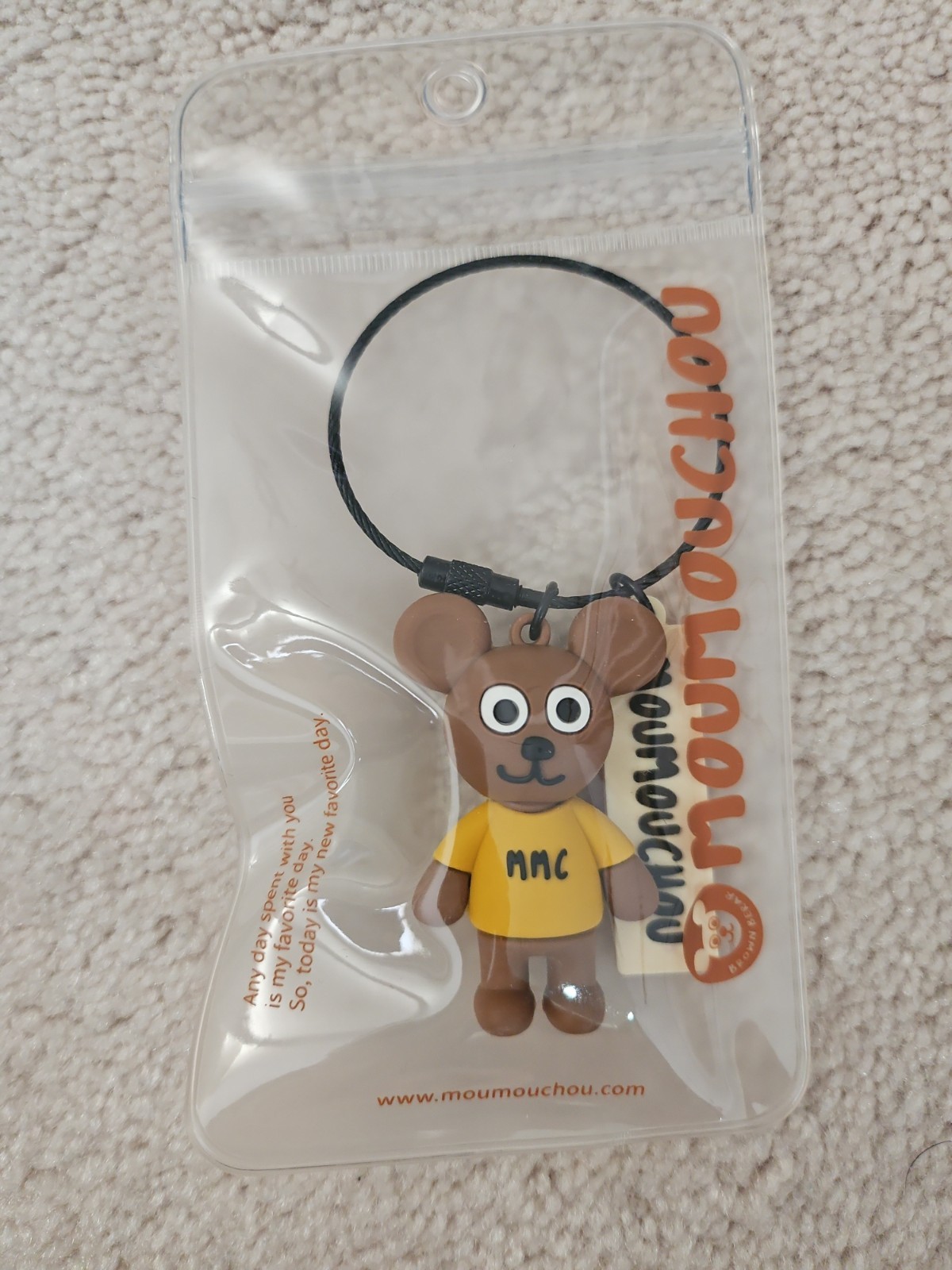 Moumouchou Keychain Brown Bear