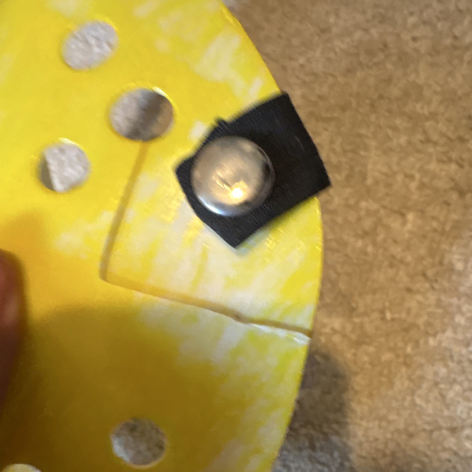 Jason Voorhees Yellow Plastic Hockey-Style Face Mask Adjustable One Size