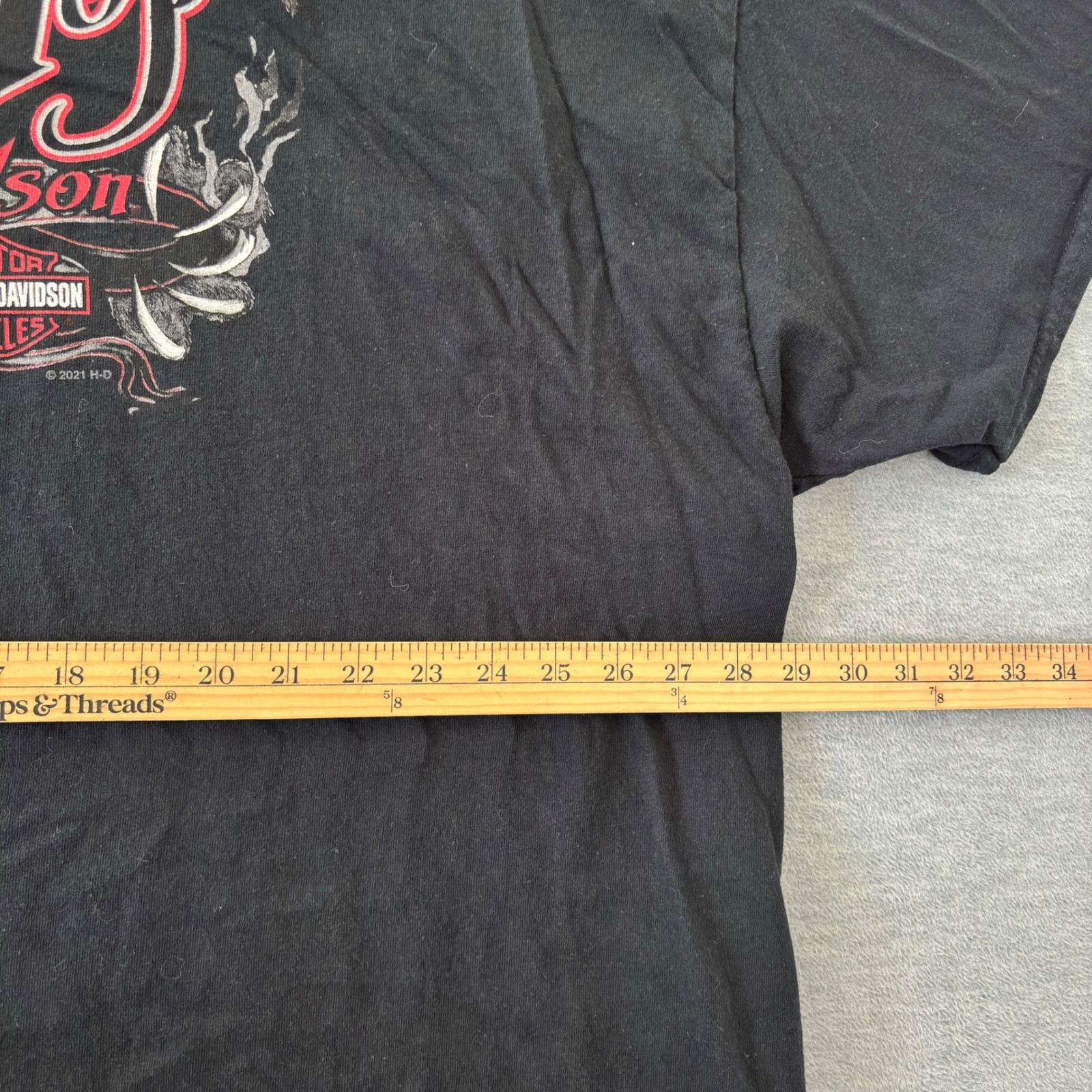 Harley-Davidson Mens 4XL Black Rocky Top Pigeon Forge Bear Pocket T-Shirt 2021