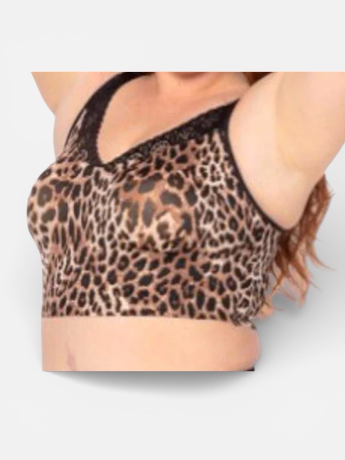Ruby Ribbon Shapewear 1801 Demiette Leopard Heritage Size 32 NEW