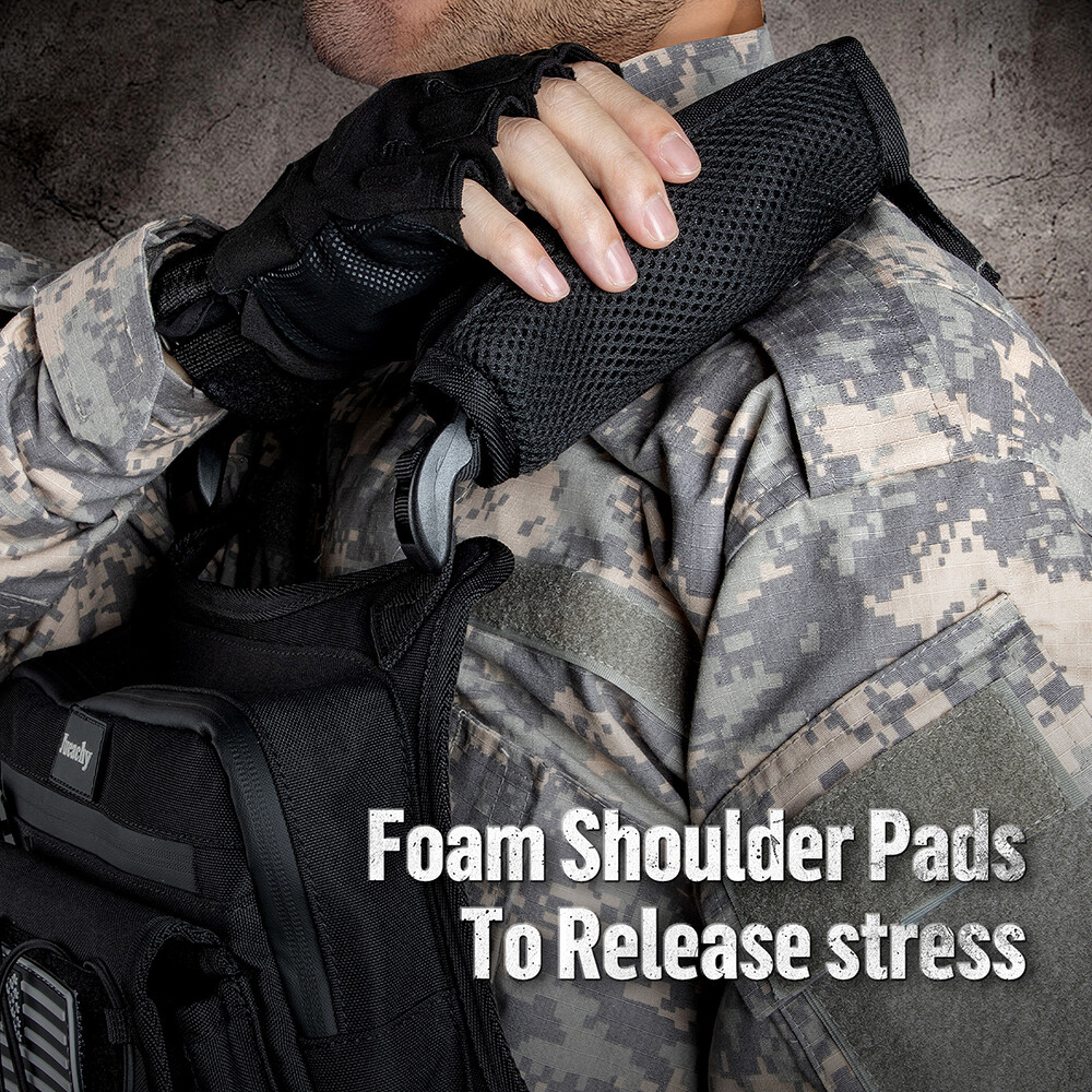 Tactical Combat Chest Rig Bag Front Pouch Outdoor Sport Protective Vest Pack Bag