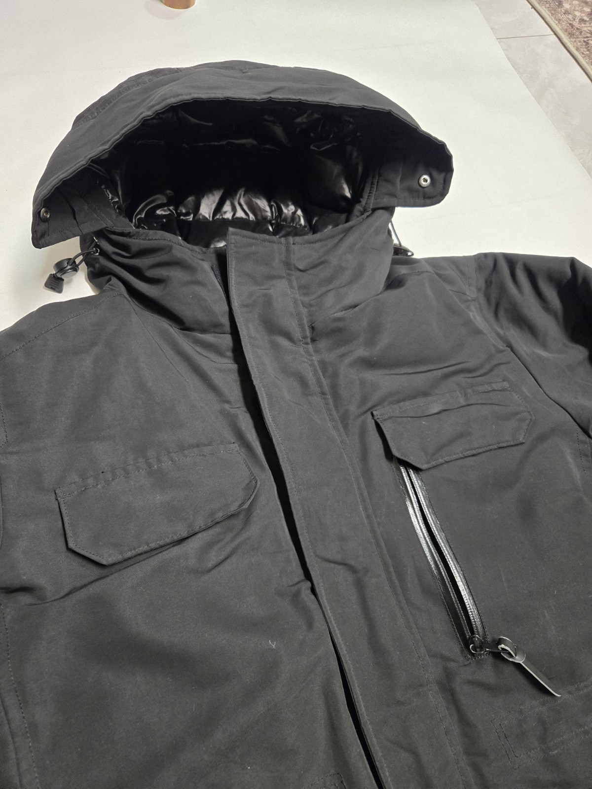 Uniqlo Hybrid Parka Men’s Size Large Black Hooded