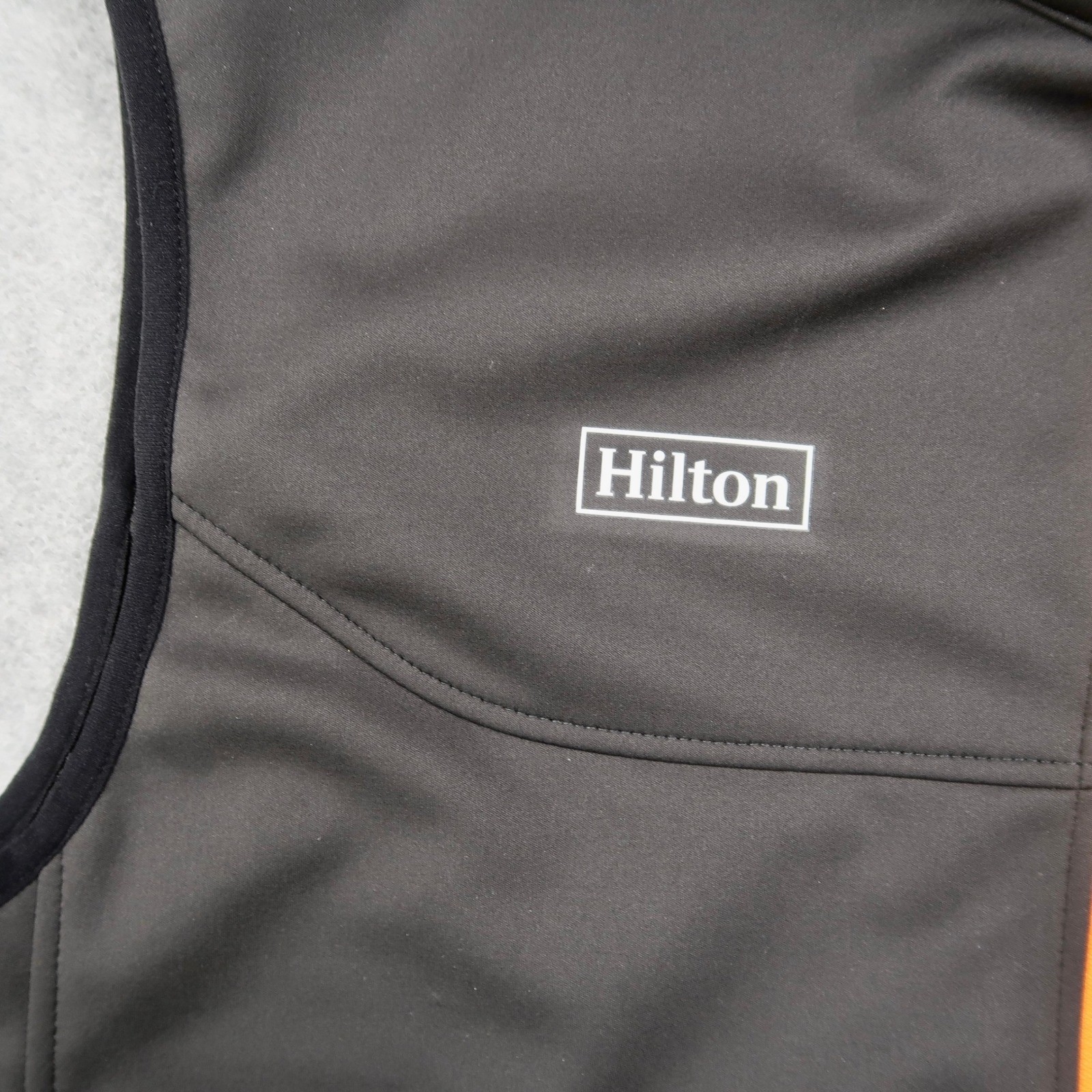 McLaren Formula 1 Team Mens Softshell Vest Charcoal Grey Orange Hilton L Large