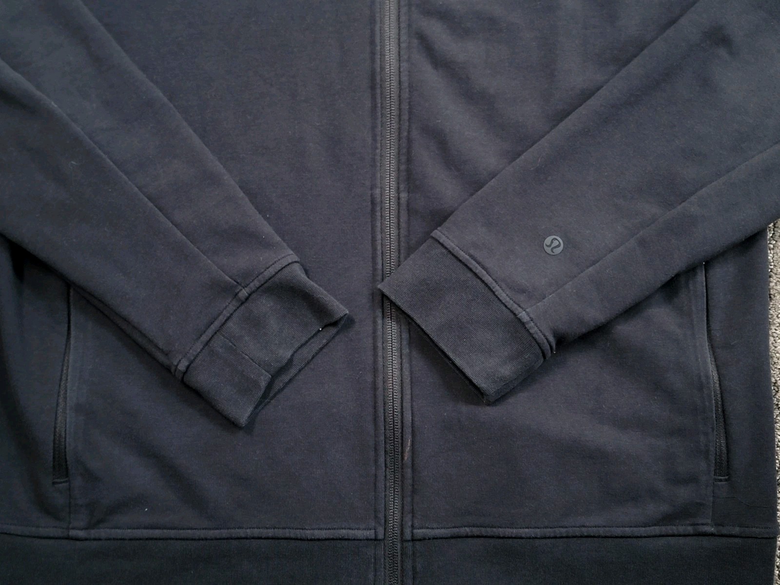 Lululemon Hoodie Goldman Sachs Logo Wallstreet Black Full Zip Men Large