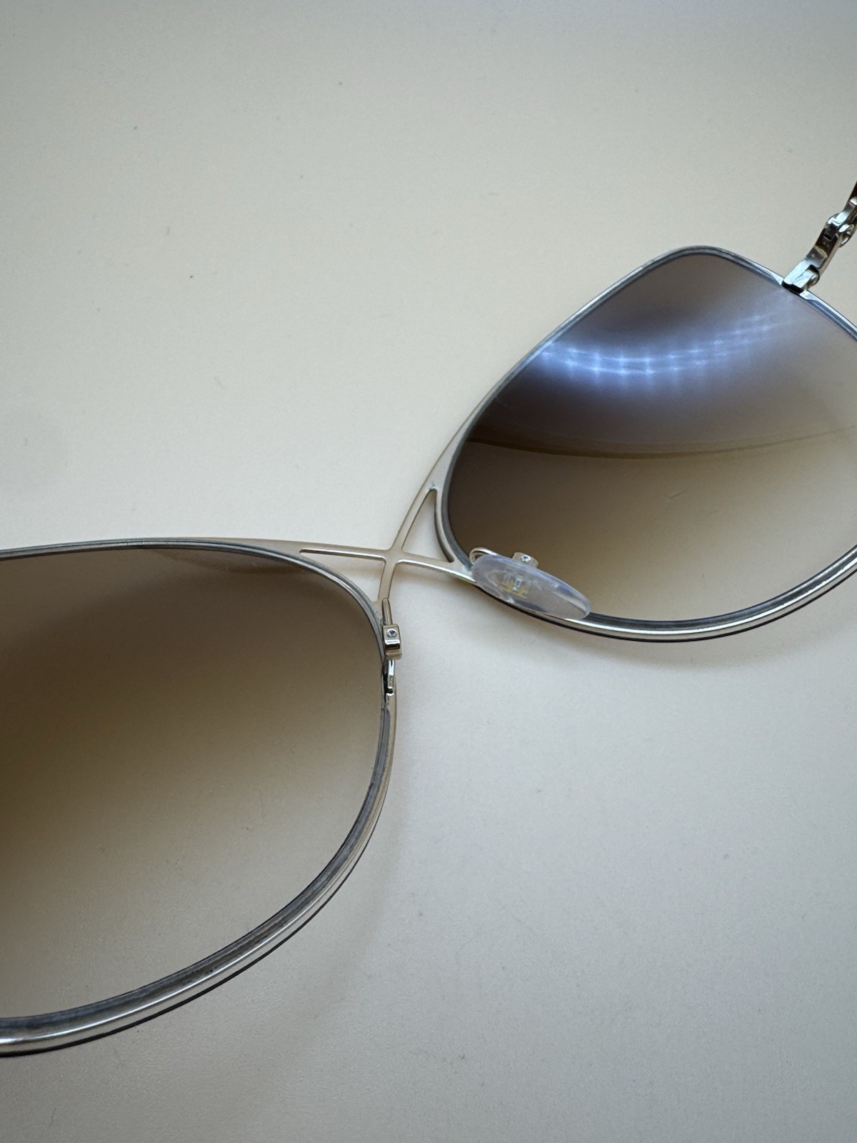 Tom Ford Colette TF250 28F Gold Brown Sunglasses 63-12-135mm Made In Italy Used