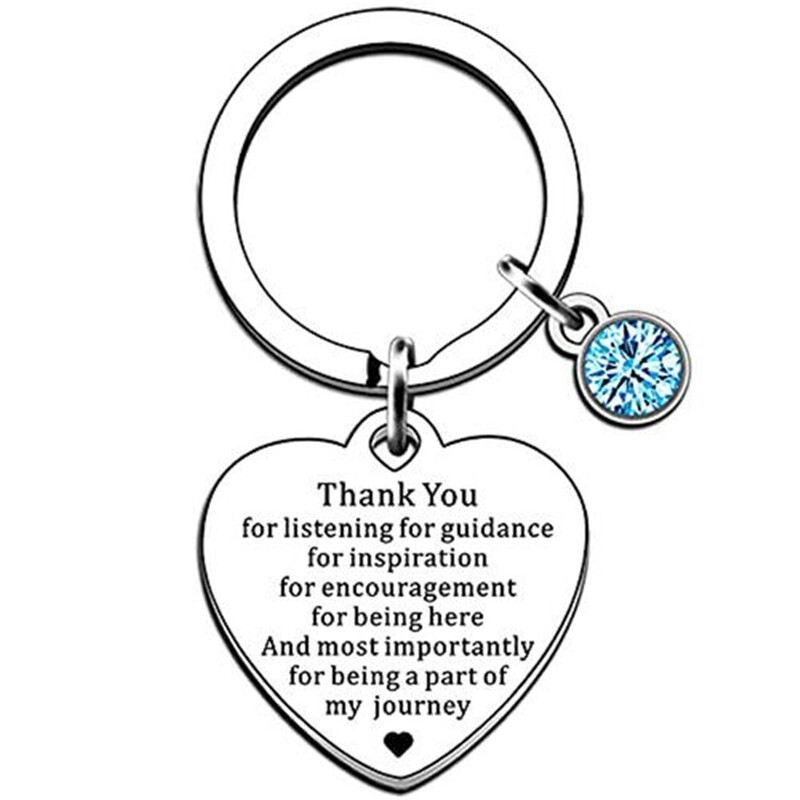 Keychain Stainless Steel Pendant Decoration Encouraging Words Gift Bags Pendants