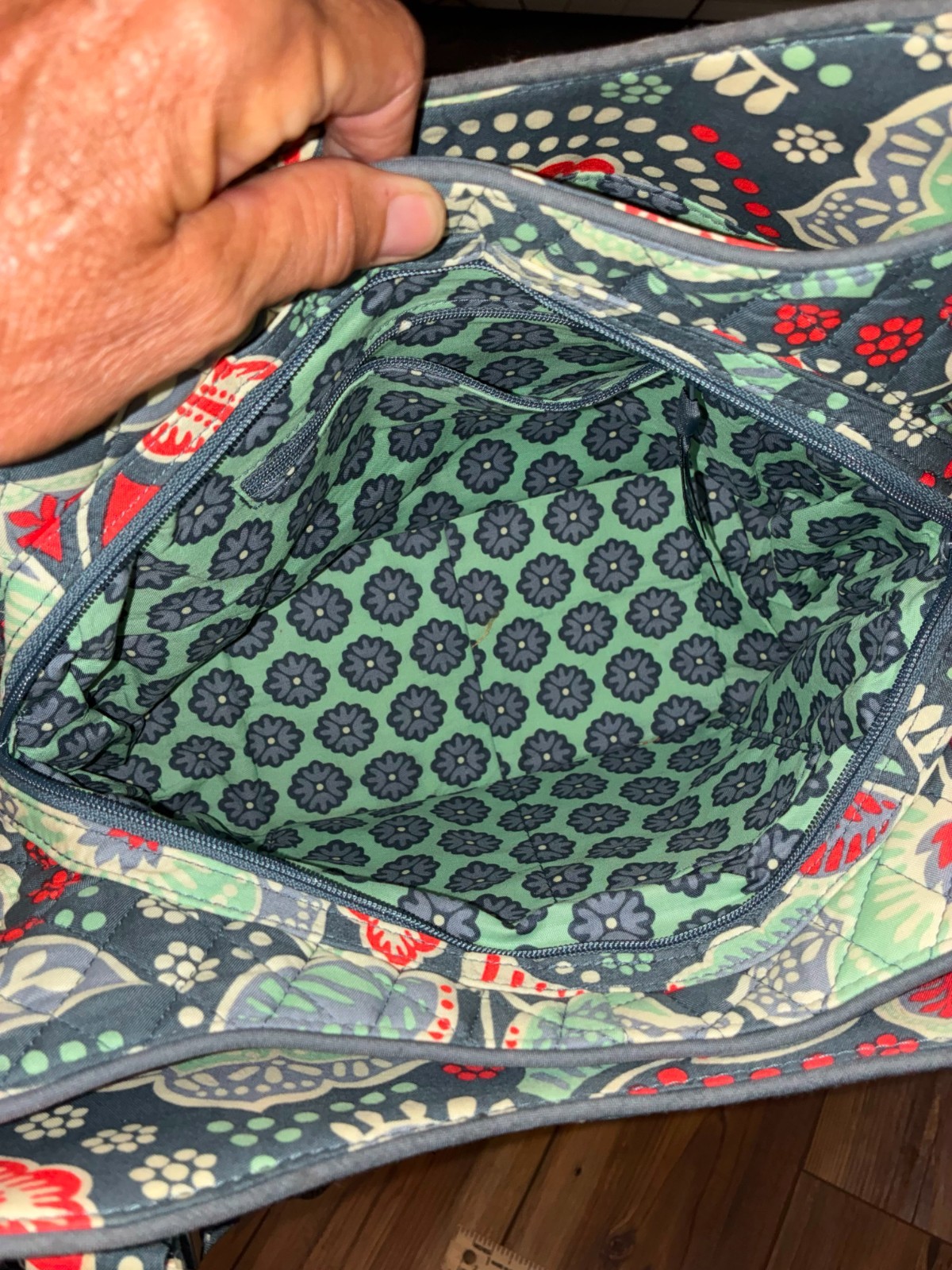 VERA BRADLEY Handbag NOMADIC Floral Quilted Shoulder Tote Handbag Zip 🔥FASTSHIP