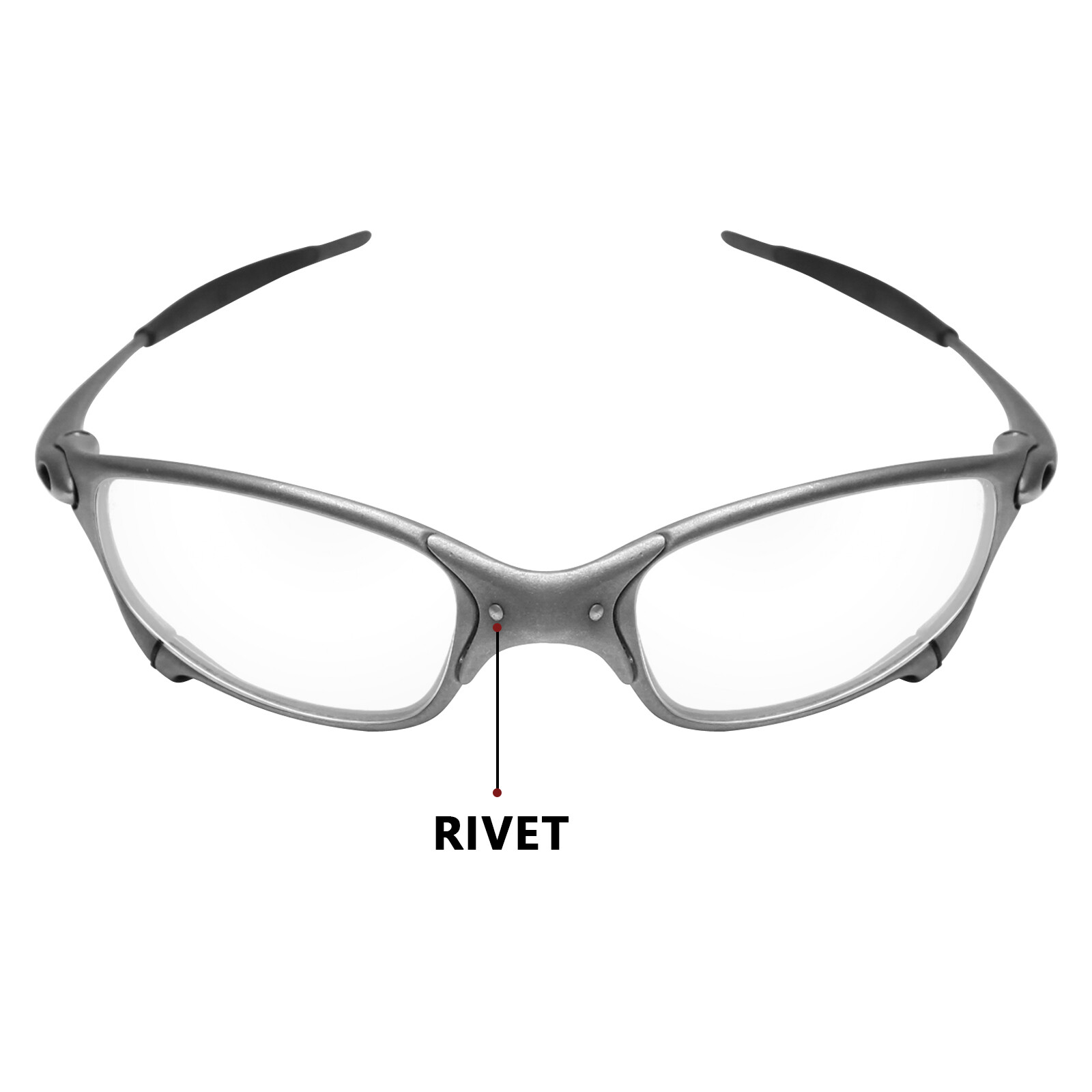 hdhut Nose Bridge Flex Coupler and Pin Rivet for-Oakley X-Metal Juliet