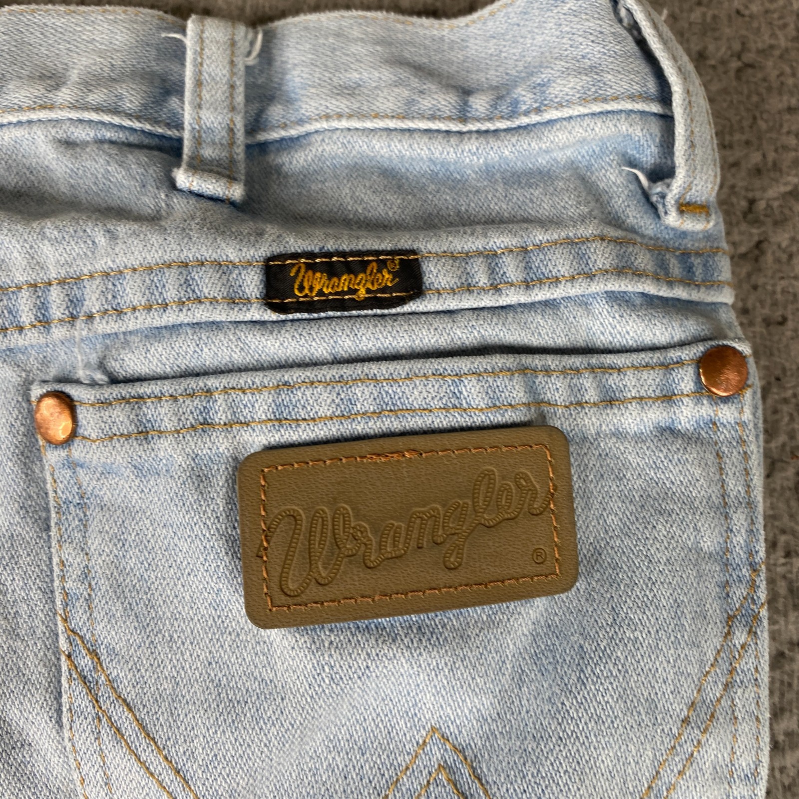 Wrangler Jeans Mens 32×31 Blue Cowboy Cut Slim Fit Denim Western Rodeo 936GBH