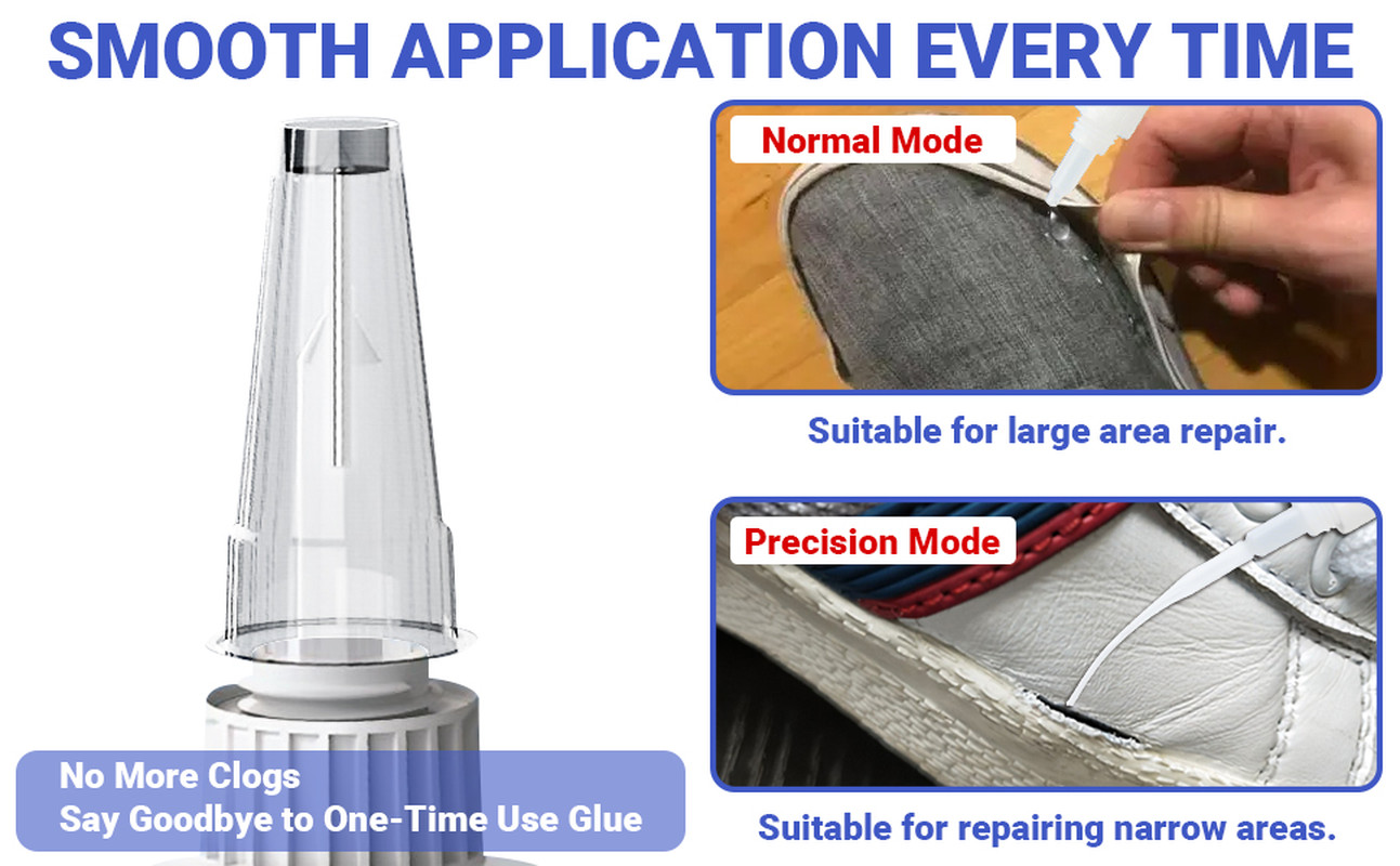 Shoe Repair Glue Waterproof Clear Adhesive Sole Fix Sneakers Boots Leather Heels