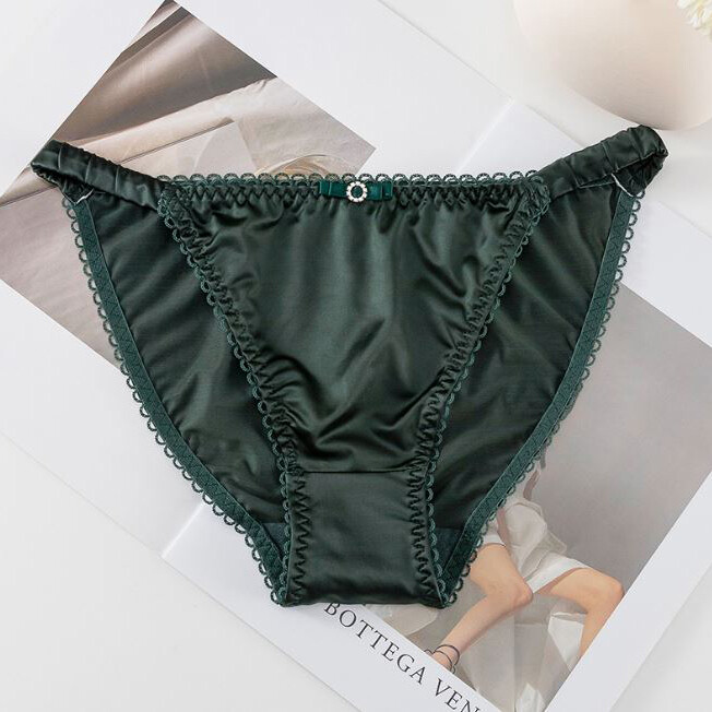 1/5 Pack Lot Womens Sexy Satin Panties Briefs Low Waist String Bikinis Lingeries