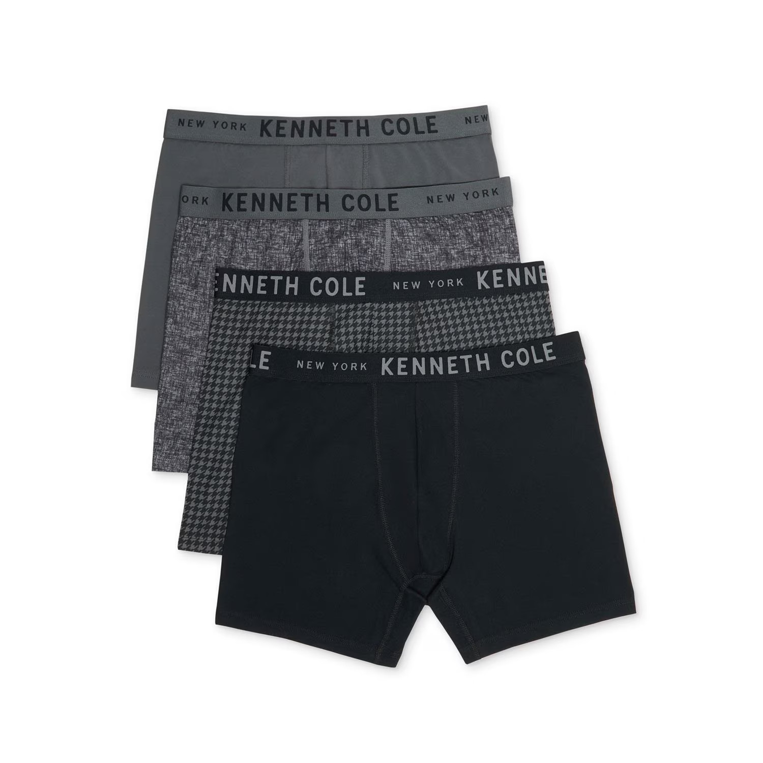 Men’s 4-Pack Microfiber Boxer Briefs Stretch Comfort Lightweight Fit