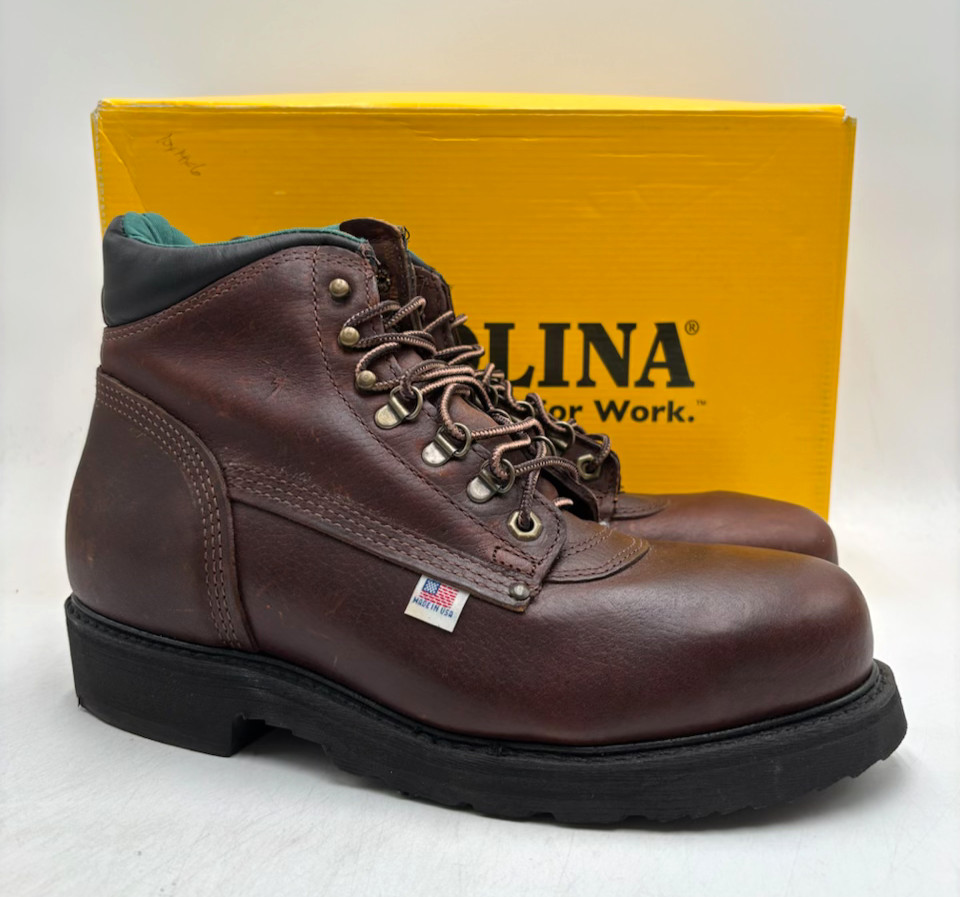 Carolina 1309 6″ ST GRIZZLY BOOT Men’s NEW Round-Toe Brown Multiple Sizes NIB