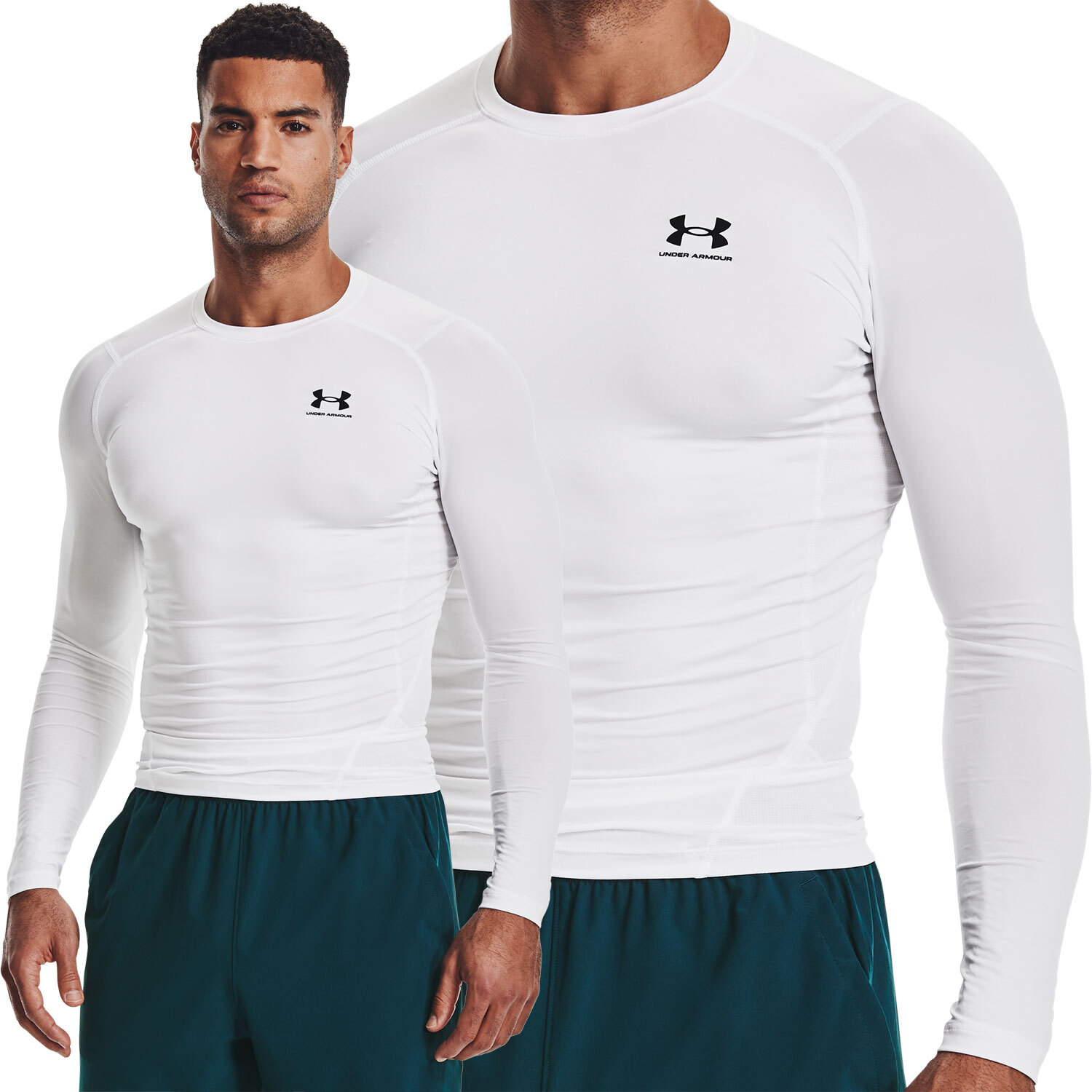 Under Armour HeatGear Long Sleeve Compression Fit Mens Shirt 1361524 FREE SHIP !