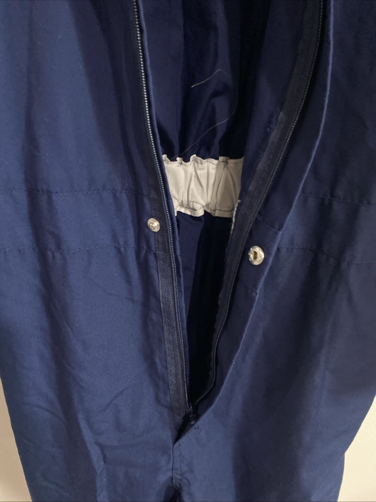 Toptie mens coveralls uniform suit NAVY mechanic work pants shirt LARGE EUC A4