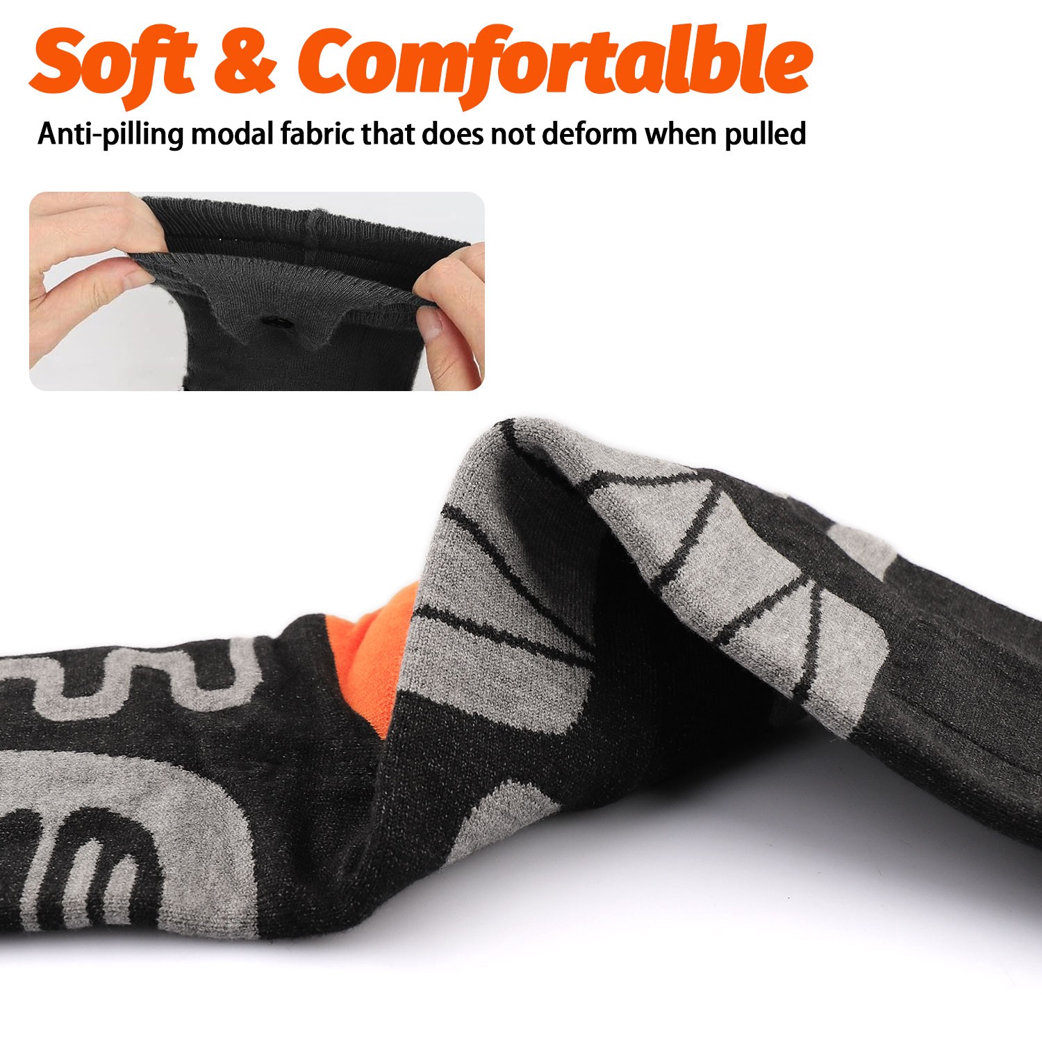 Electric Heated Socks Rechargeable Battery Men Women Winter Foot Warmer