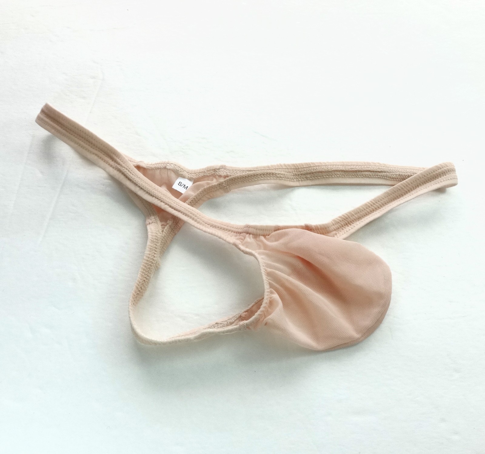 K4030 K403 String Thong Contoured Pouch Grape Smugglers Mesh Stretchy C-thru
