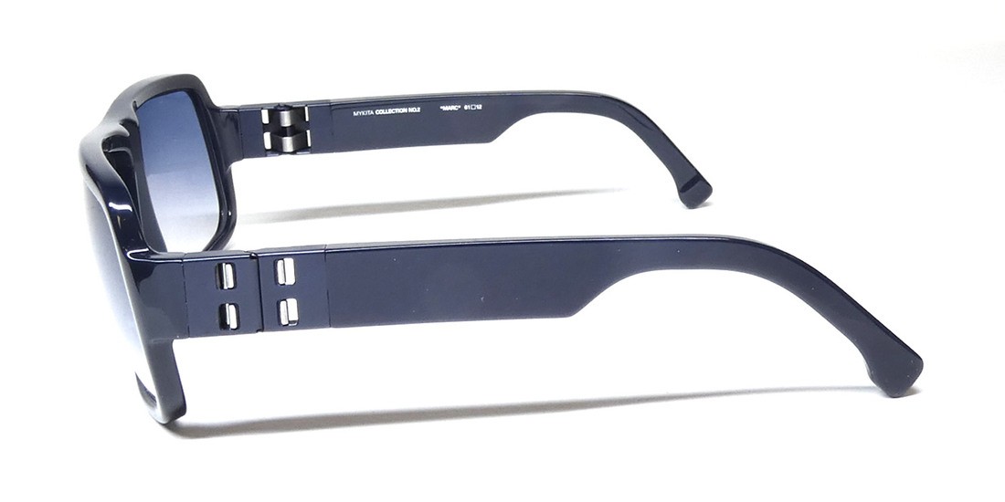 MYKITA MARC OO5 NAVY OVERSIZED SQUARE SHAPE FRAME HANDMADE IN GERMANY SUNGLASSES