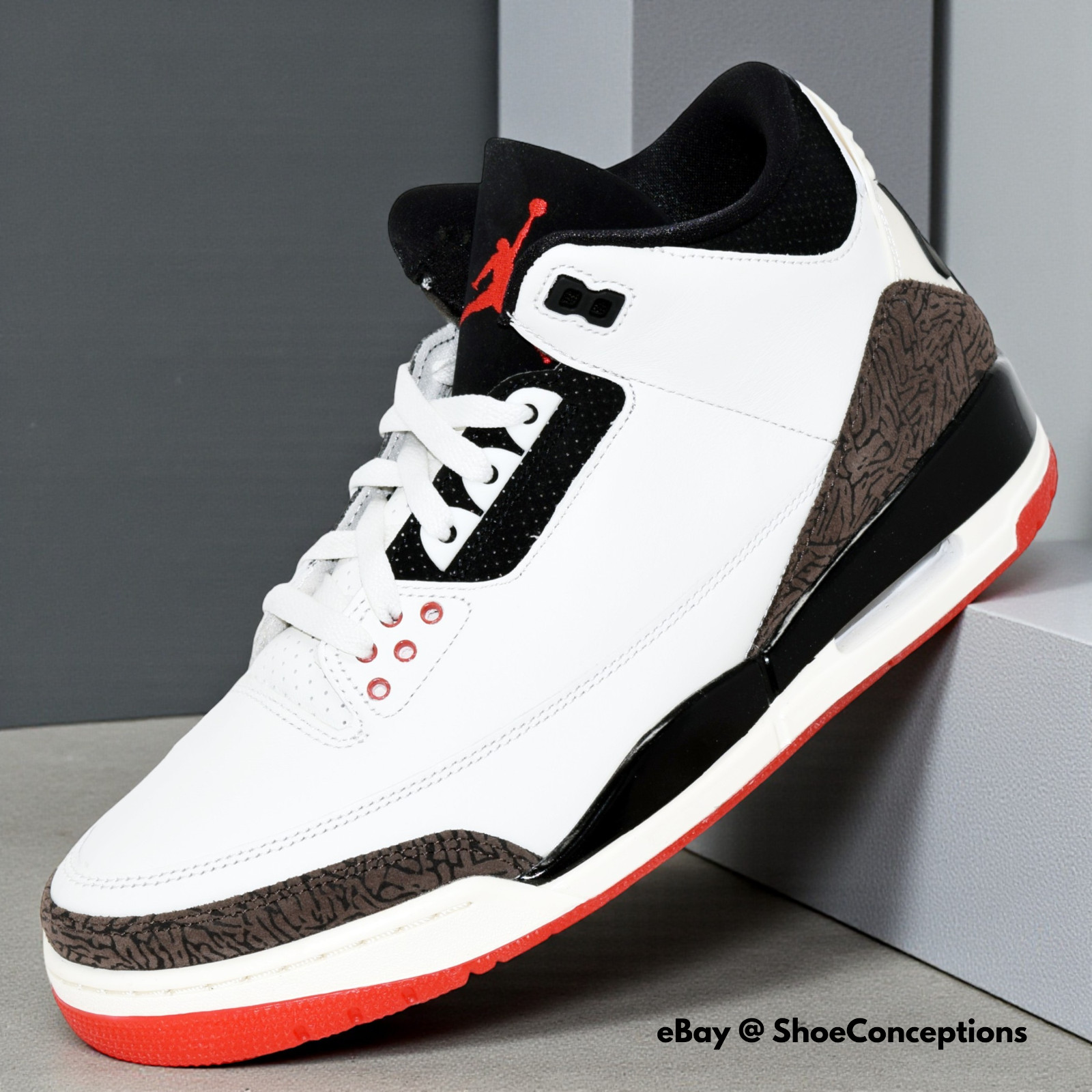 Nike Air Jordan 3 Retro OG World’s Best Dad Sail Black Red IF4396-103 Mens NEW