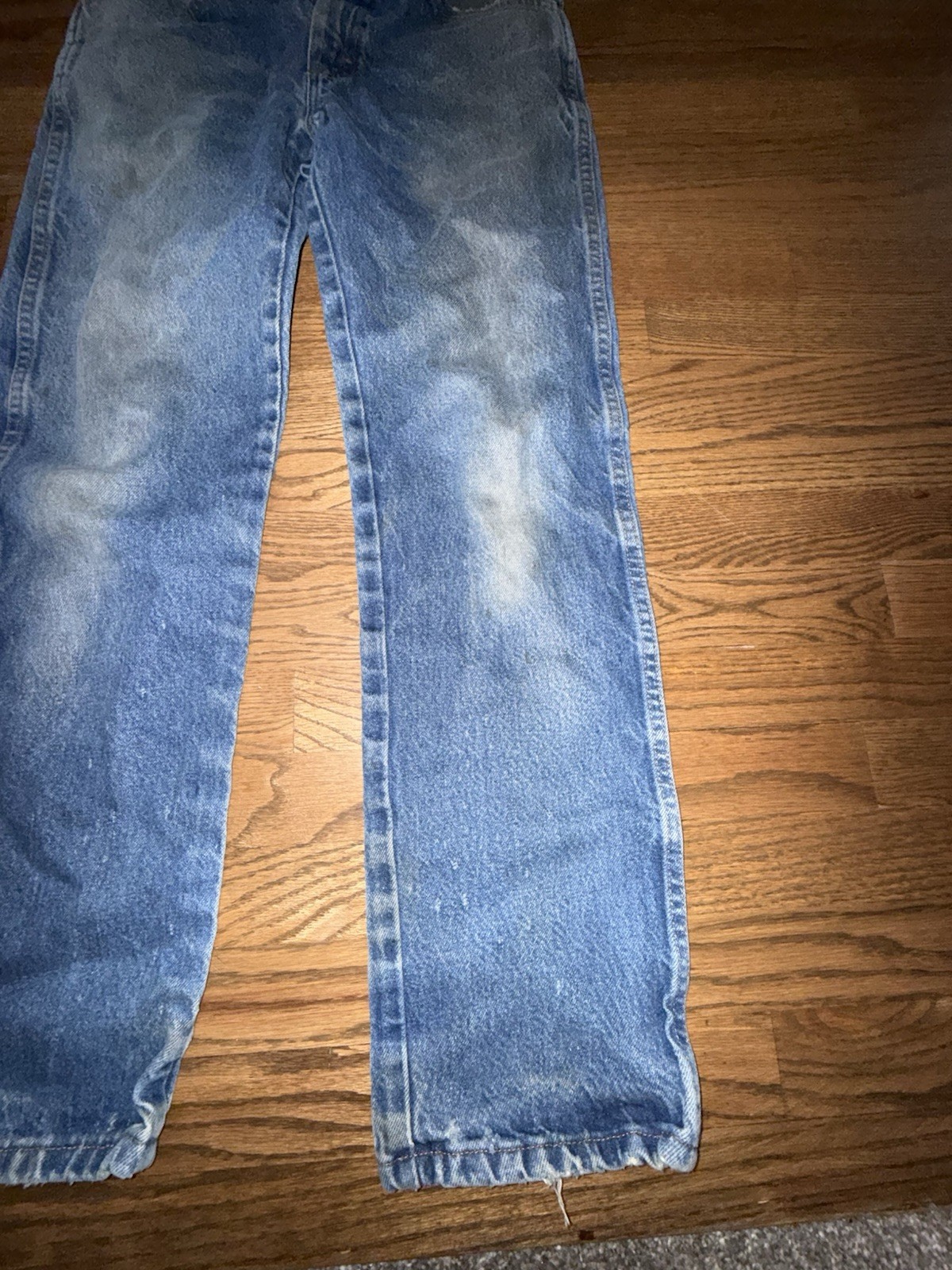 Vintage Rustler Jeans 29×30 100% Cotton Straight Leg Faded Workwear Denim