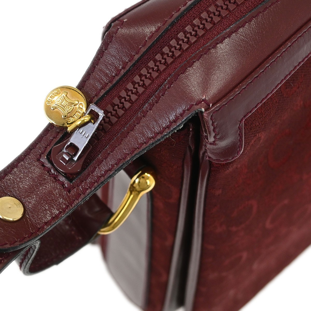 Celine Bordeaux C Macadam Shoulder Bag 145325