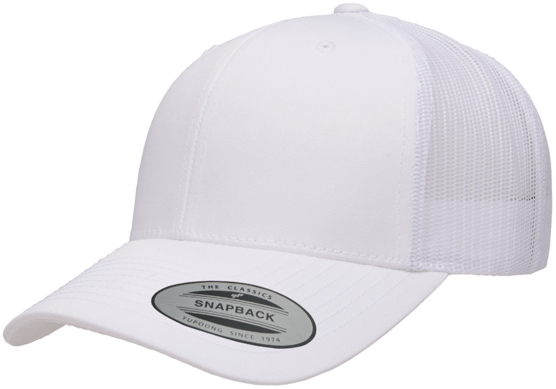 Yp Classics Retro Trucker Hat 6606 Blank Cap Snapback Hat Yupoong 6-Panel