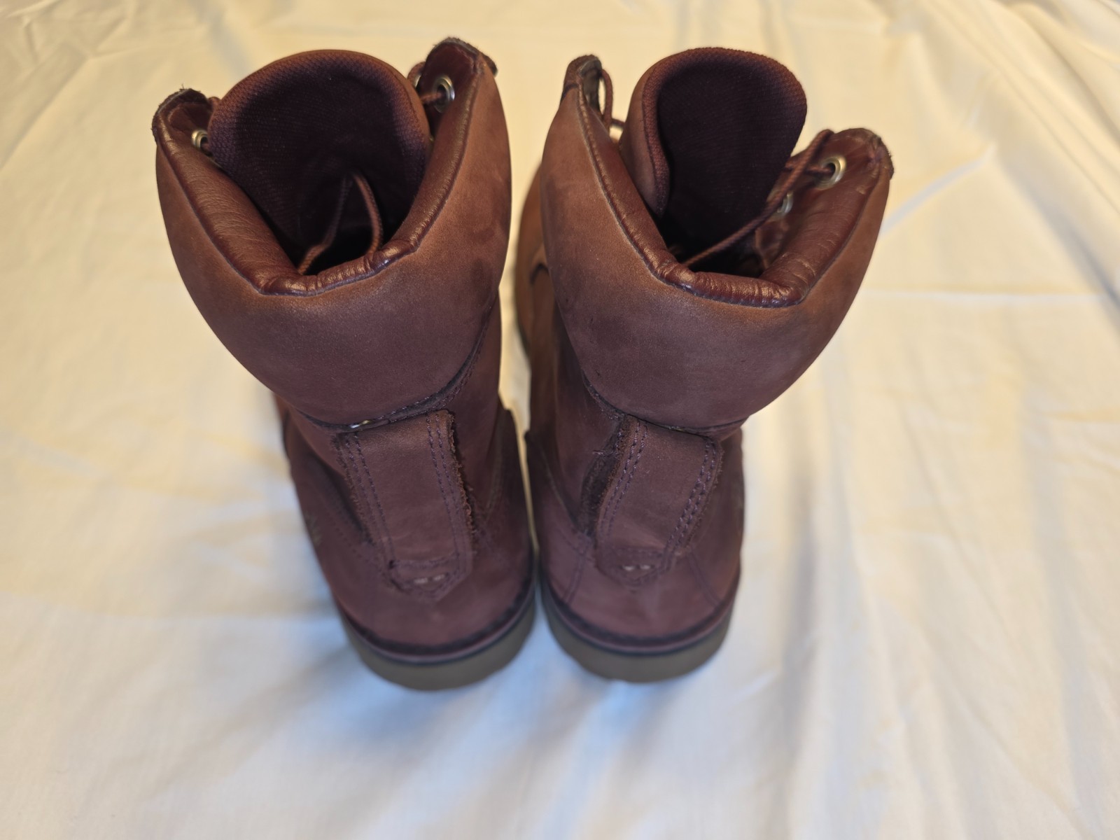 Timberland Mens 8.5 Burgundy Newmarket Leather 6″ Boots (A1PHQ) NWOB