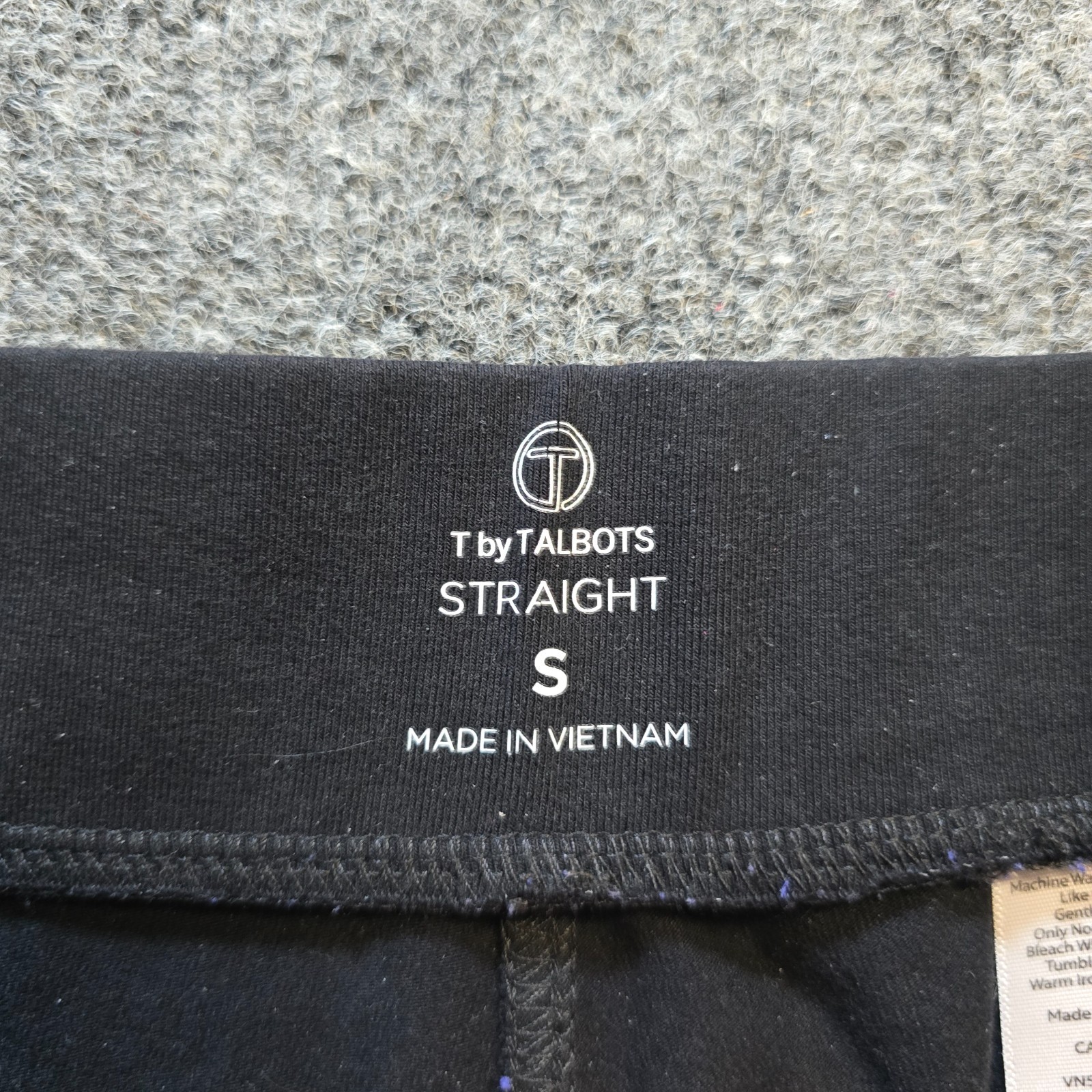 Talbots Pants Womens Small Black Straight Pull On Stretch Capsule Casual Lounge