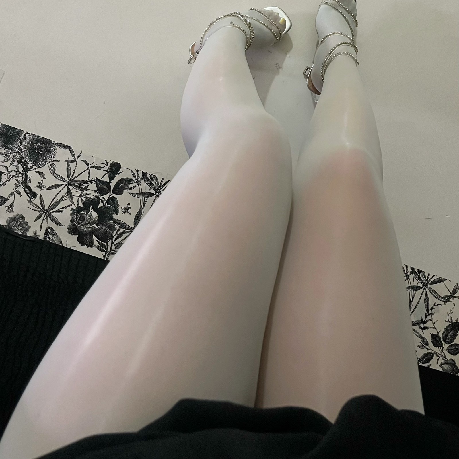 Ultra Oily Shiny 8D Pantyhose Plus Size Sheer Stockings Tights Up To 300lbs
