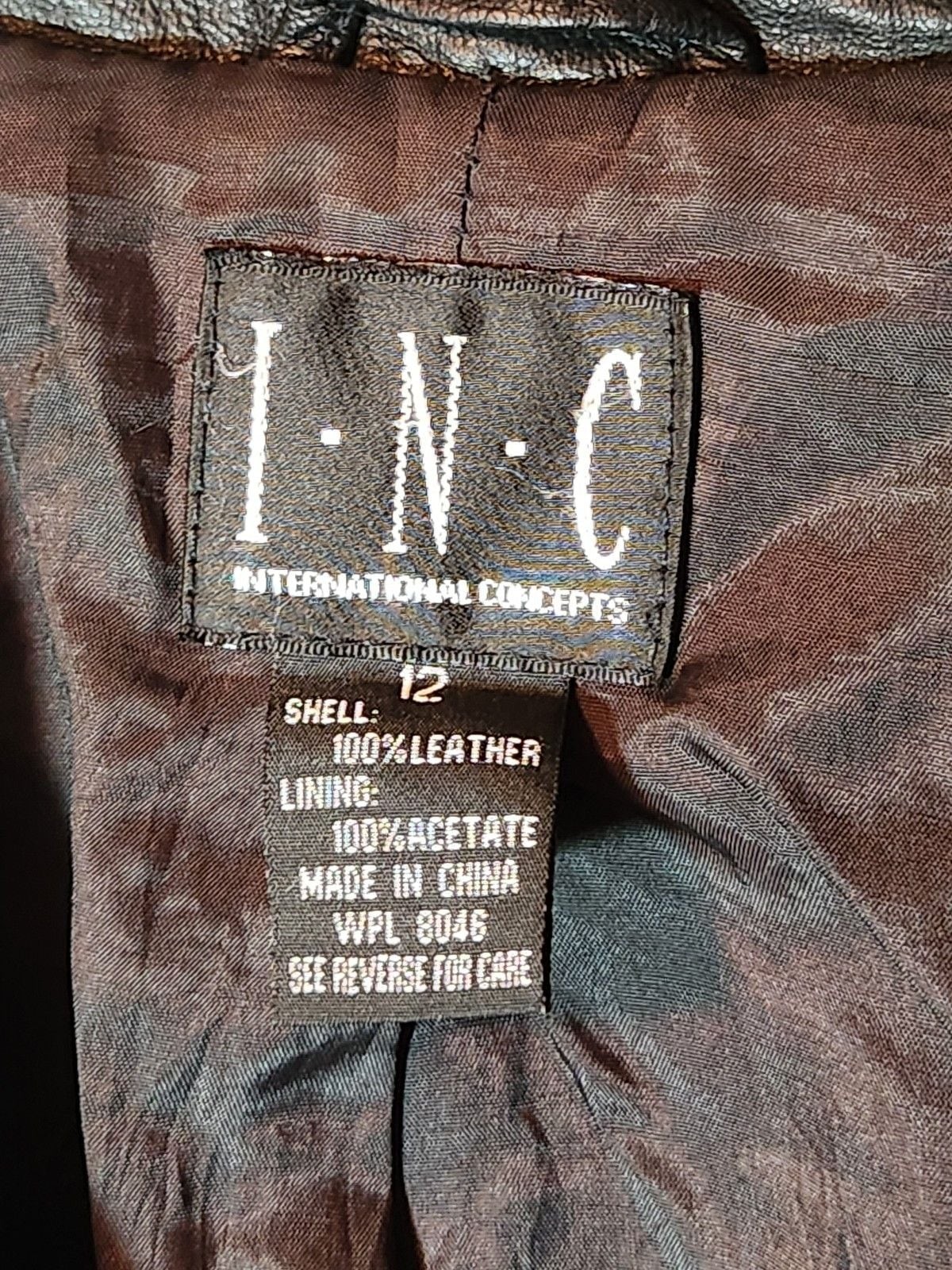 Vintage I.N.C. Genuine Leather Blazer – Black 90s Minimalist Jacket