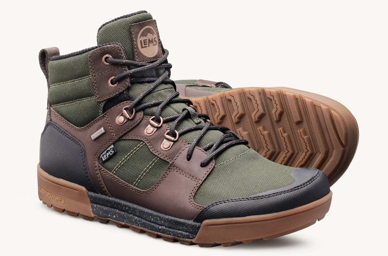 Lems Men’s Outlander Waterproof Boot – Evergreen (ALL SIZES/NEW) 🌳