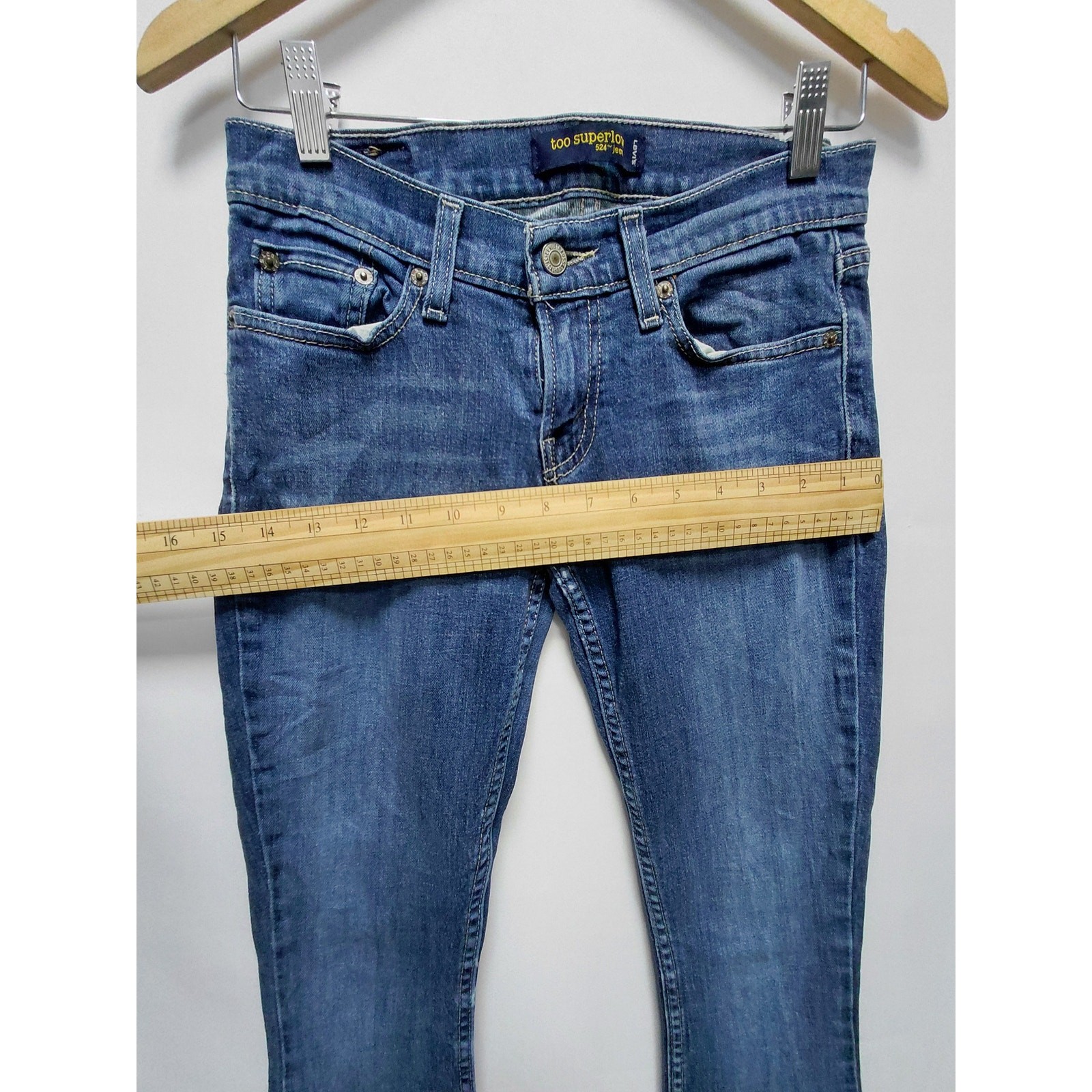 Levi’s Blue Denim Bootcut Jeans Mid (10-12 in) Regular Women