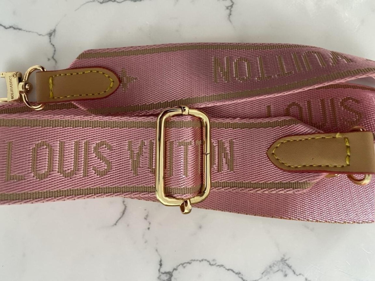 Louis Vuitton Adjustable Pink Shoulder Strap Crossbody Replacement Strap W/Box