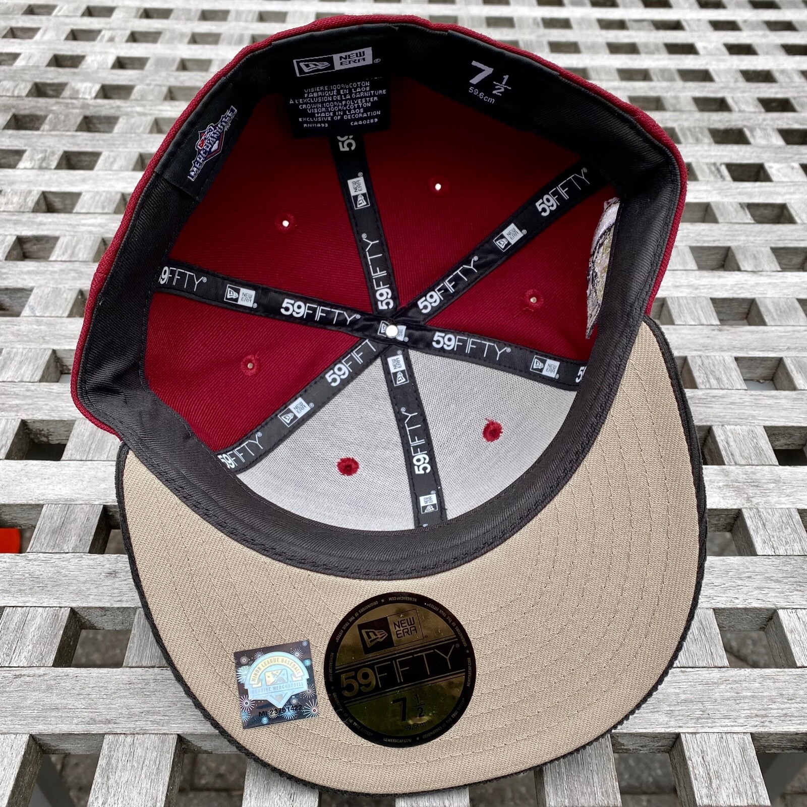 Queens Kings New Era 59FIFTY 2 Tone Corduroy Edge Outwear Fitted Cap Hat 7 1/2
