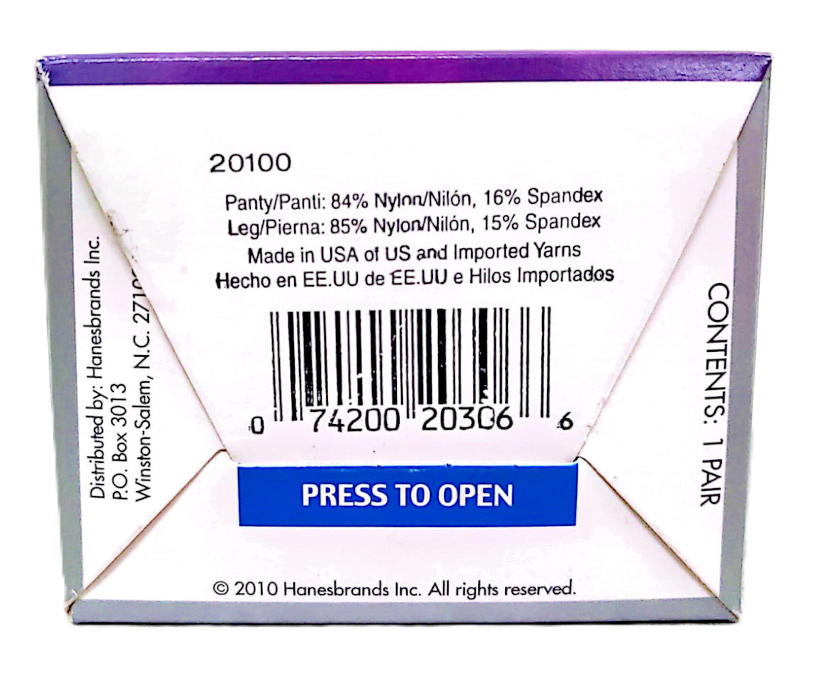 Leggs SilkenMist Pantyhouse, Control Top Sheer Toe, Size Q, Soft Brown 10 Bboxes