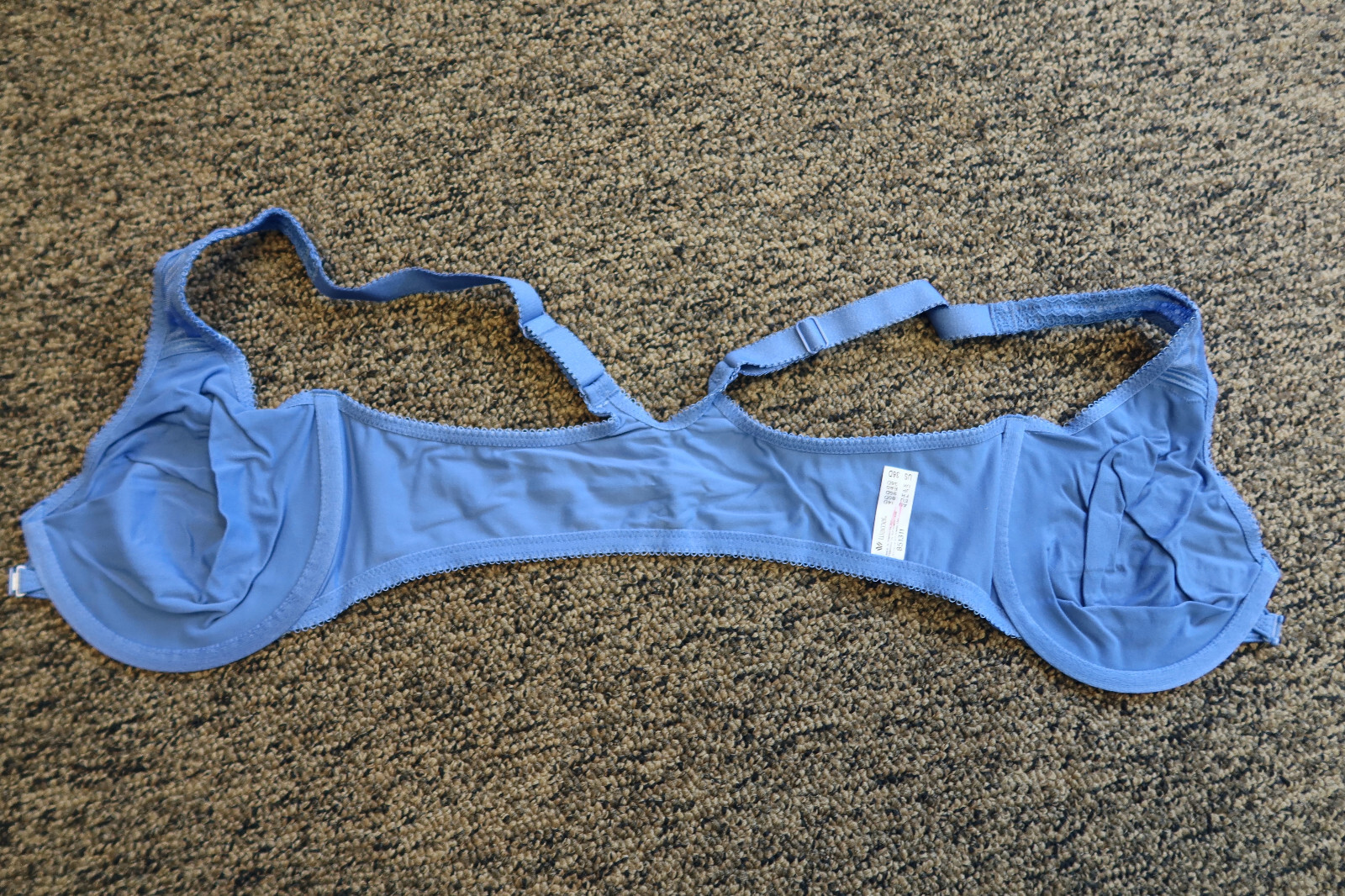 New Wacoal Soft Embrace Front Close Racerback Bra – Size 36D – Blue – # 851311